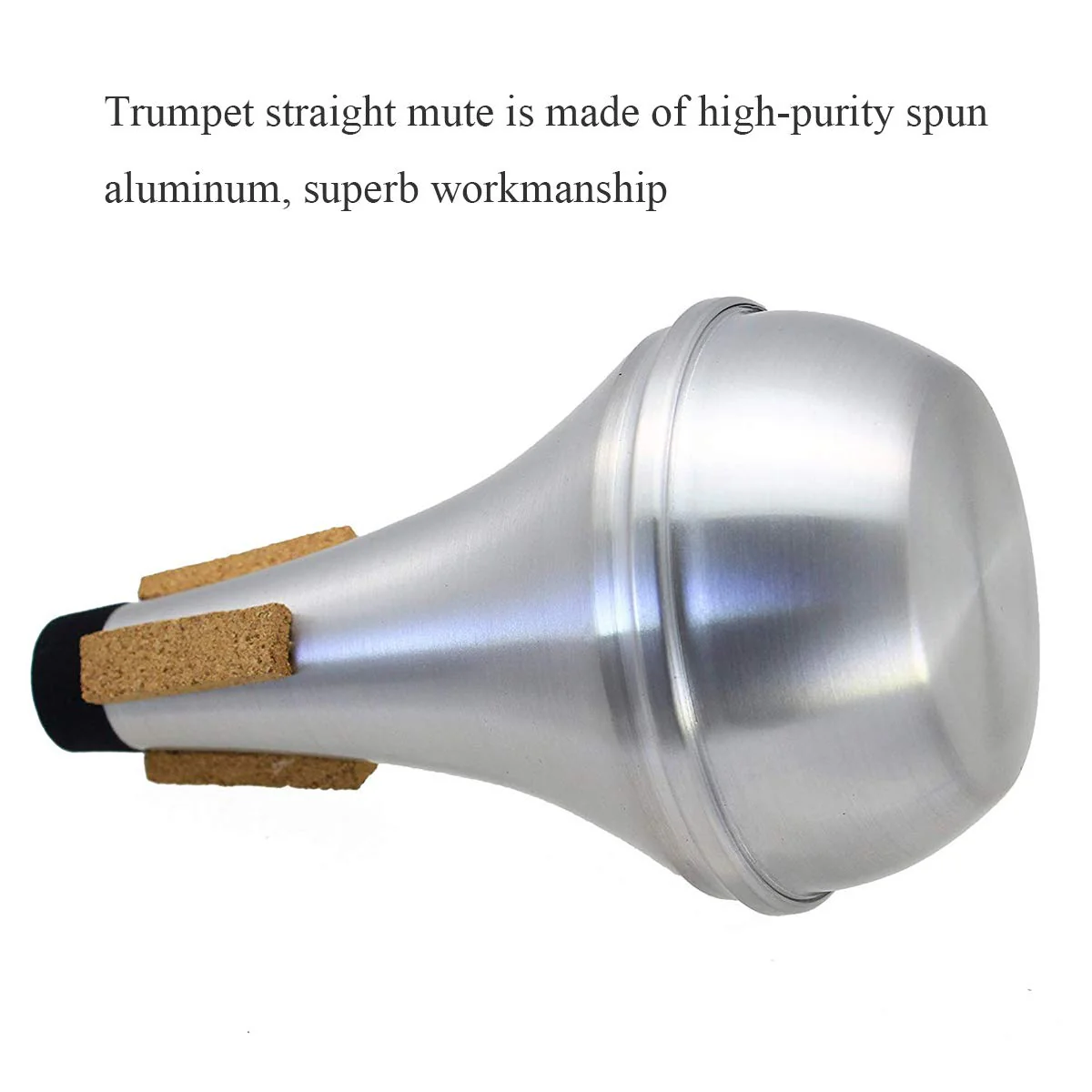 Trumpet Straight Mute,HoFire Lightweight Aluminum Practice Trumpet Mute Silencer - Image 5