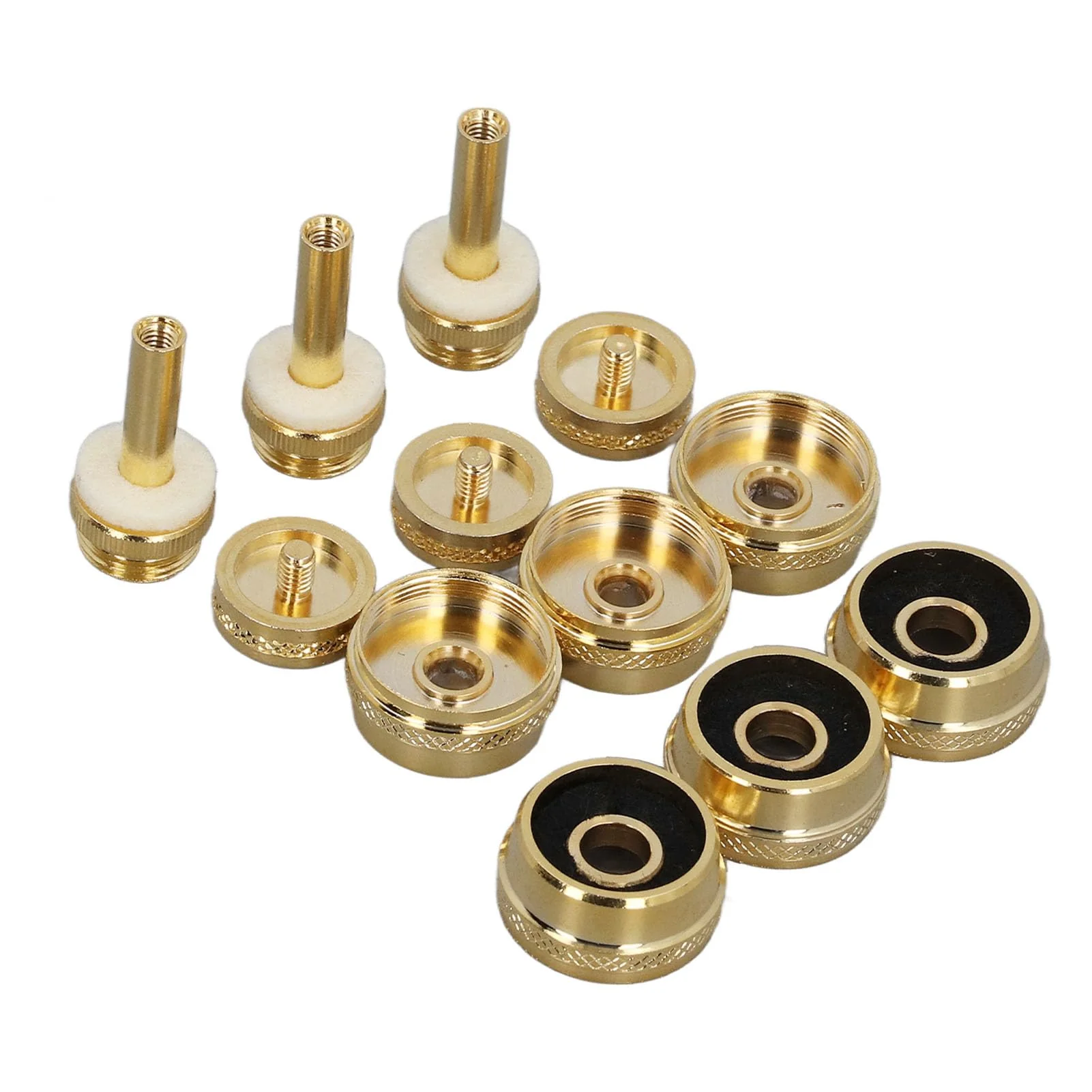 Trumpet Valve Finger Button Cap and Rod Set, with Abalone Shell for Repair Replacement for Old Parts Easy Installation Exquisite Button Sturdy Metal