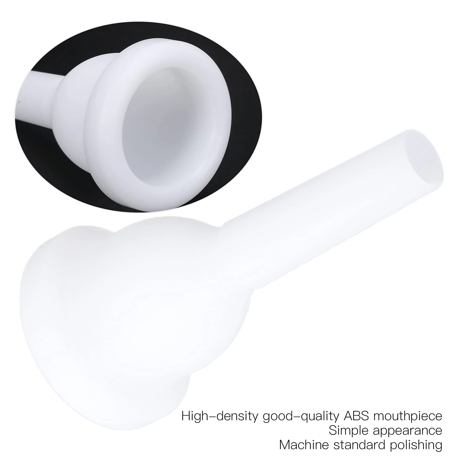 Tuba Mouthpiece, ABS Plastic Horn Mouthpiece Wind Instrument Accessories for Novice Professional Players Plastic Tuba Mouthpiece - Image 3