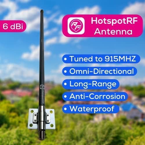 Tuned 915MHz LoRa Antenna | Omnidirectional Antenna with Low Signal Loss and VSWR Under 1.2 | IoT Antenna Compatible with Helium Network | 6 dBi with N-Female Connection - Image 3