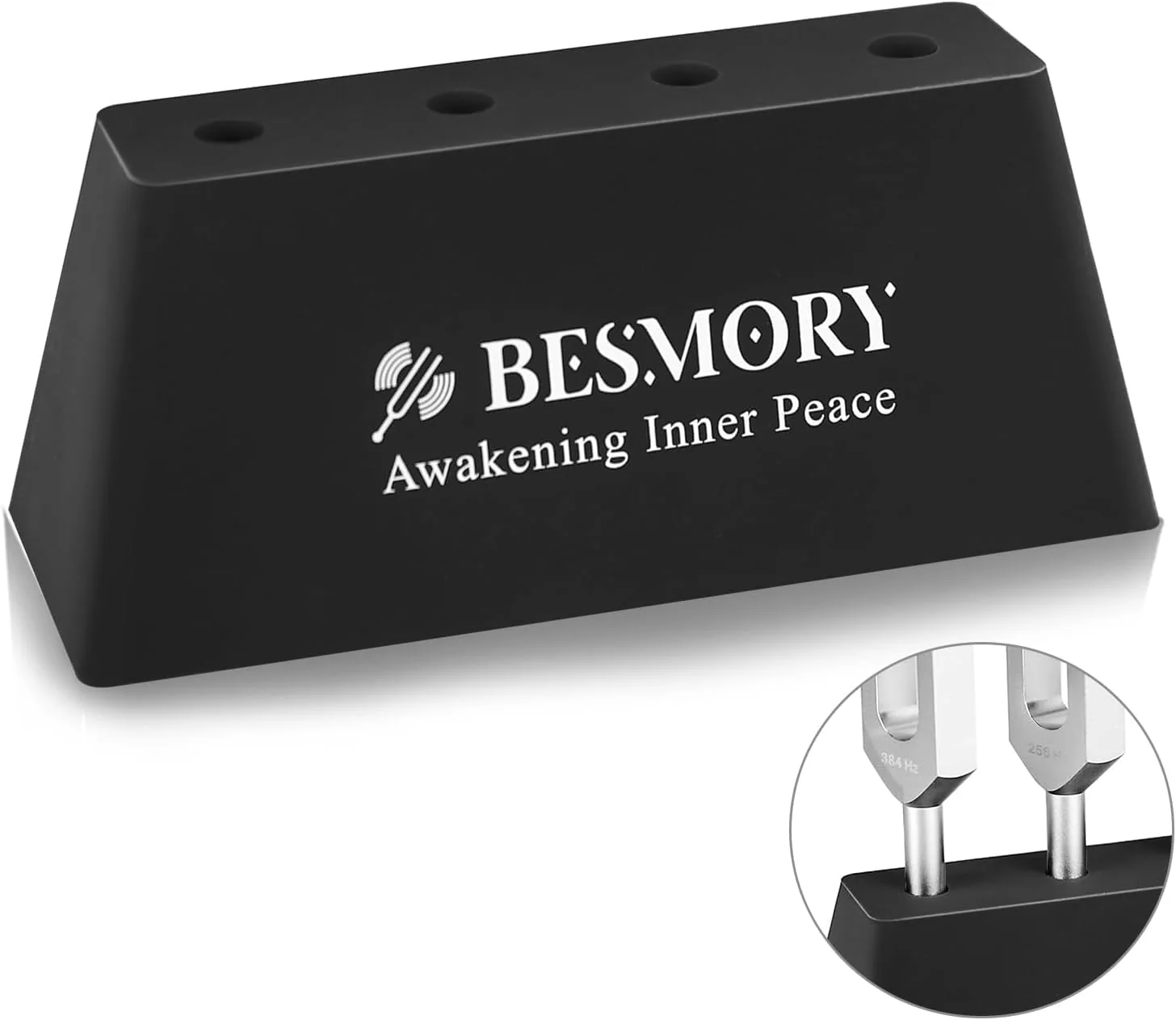 Tuning Fork Activator & Stand 2 In1 - Steady Base, Minimal Noise, Continuous Tone, Compatible with Various Tuning Forks for Healing/Chakra Instrument Maintenance/Yoga & Meditation Accessories (black) black