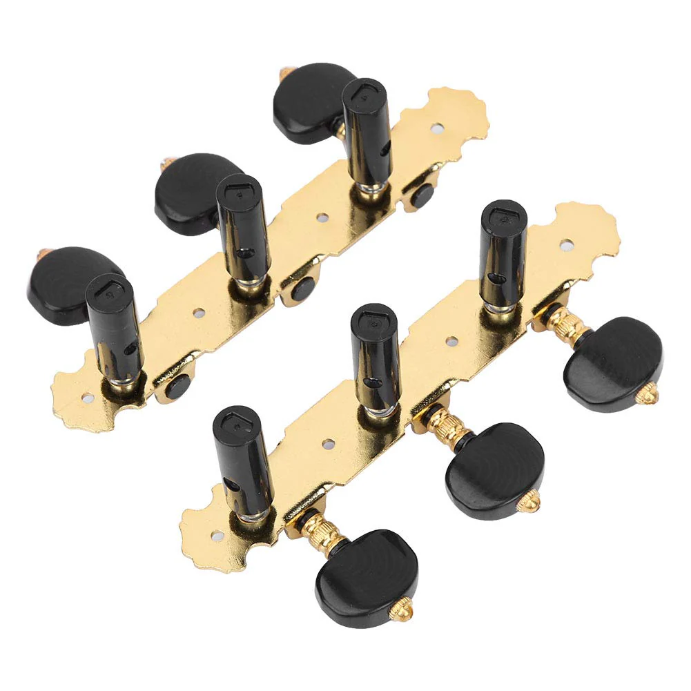 Tuning Peg for Classical Guitar, 1:18 Black Tuning Machine, Acoustic Guitar, Guitar Peg Machine Heads, Tuning Peg Replacement, 3L 3R Tuner for Acoustic Guitar, Electric Guitar - Image 2