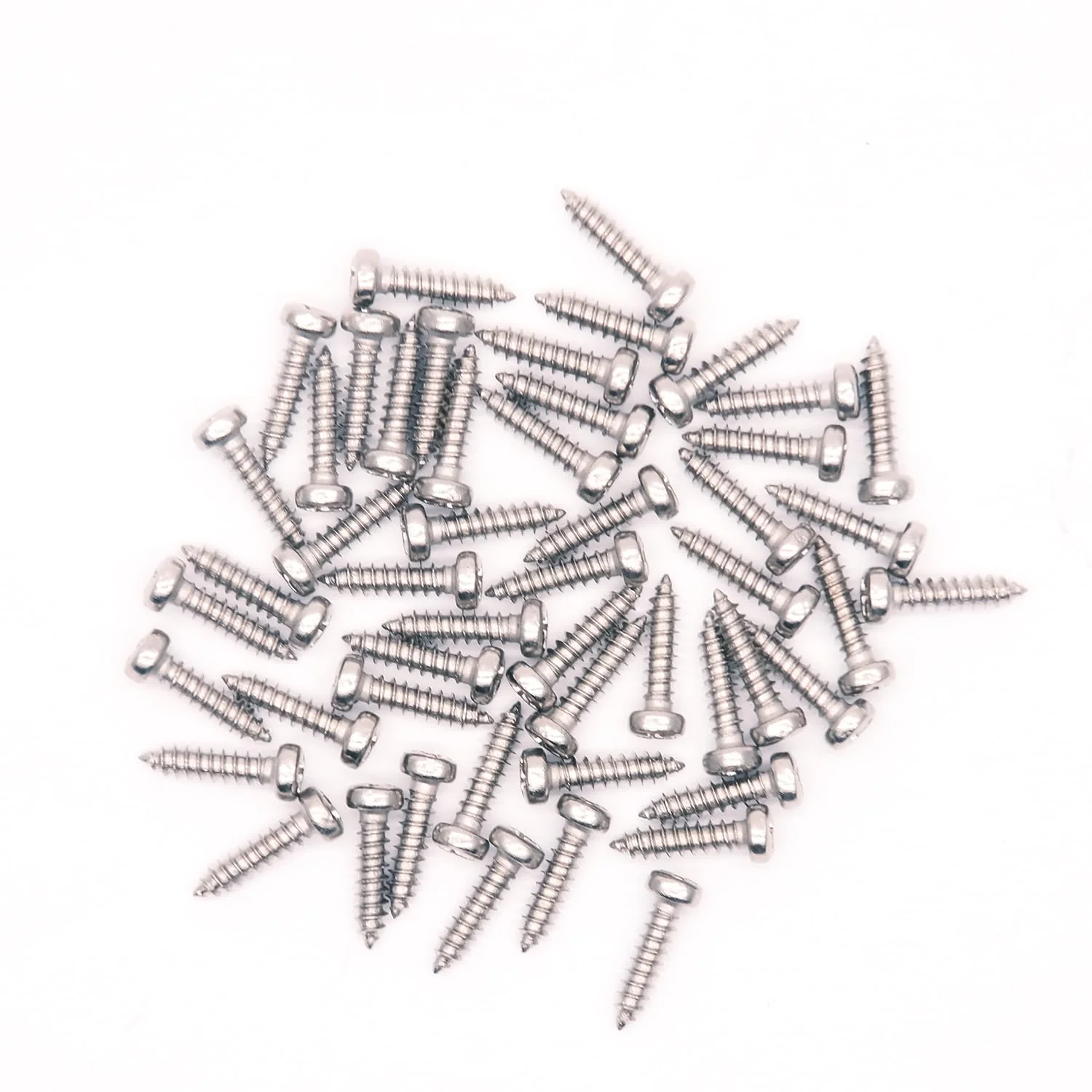 Tuning Peg Tuning Key Screws Machine Heads Guitar Tuner Mounting Screws for Electric/Acoustic Guitar Bass 11 x 2 mm (Chrome 50 Pack) Chrome 50 Pack - Image 2