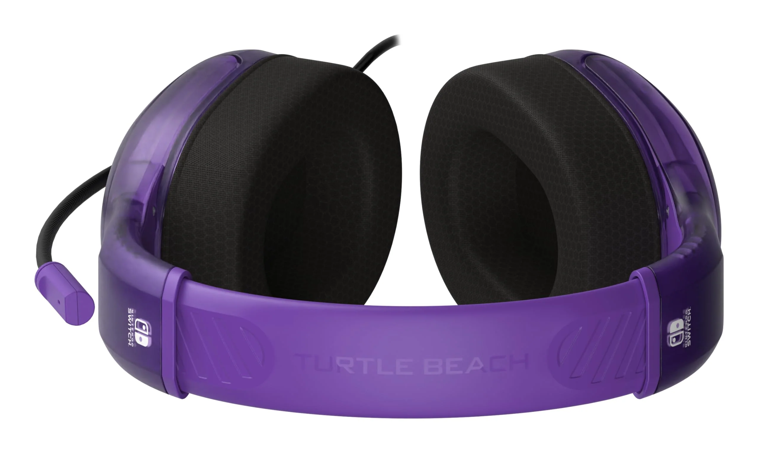 Turtle Beach Airlite Fit Wired Gaming Headset: Officially Licensed for Nintendo Switch, Nintendo Switch Lite & OLED Model - Flip-to-Mute Mic, Over-Ear Comfort Cushions, 40mm Speakers - Ghost Purple - Image 4