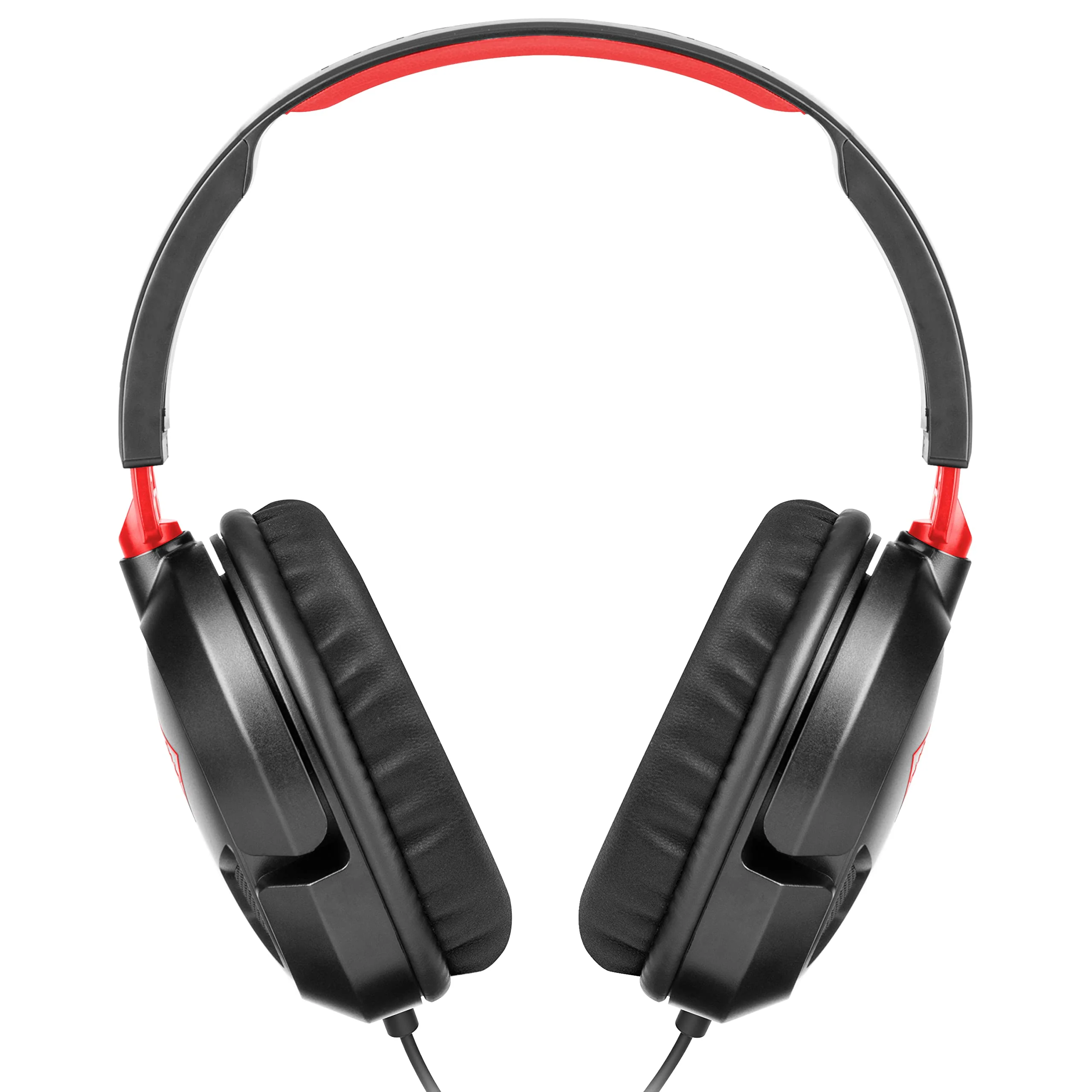 Turtle Beach Recon 50 Wired Gaming Headset - PC, Mac, PS4, PS5, Xbox Series X|S & Xbox One, & Mobile/Tablet with 3.5mm Removable Mic, 40mm Speakers, & In-line Controls – Black Black / Red - Image 6