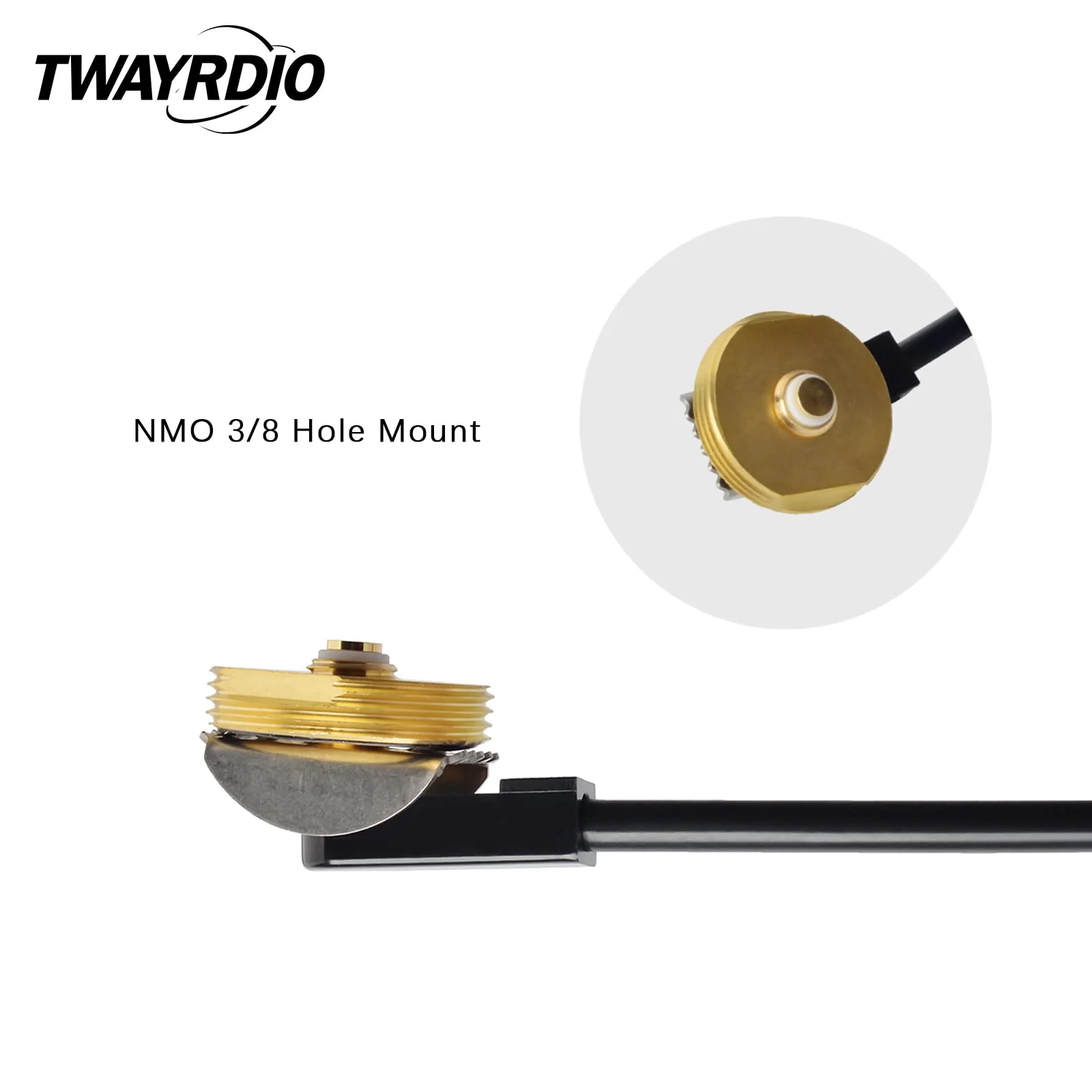 TWAYRDIO Dual Band 144MHz/430MHz NMO Antenna, 3/8" Hole NMO Antenna Mount with 13ft Low Loss RG58 Coaxial Cable PL259 Plug for Motorola Midland Yaesu Icom Mobile Two Way Radio - Image 7