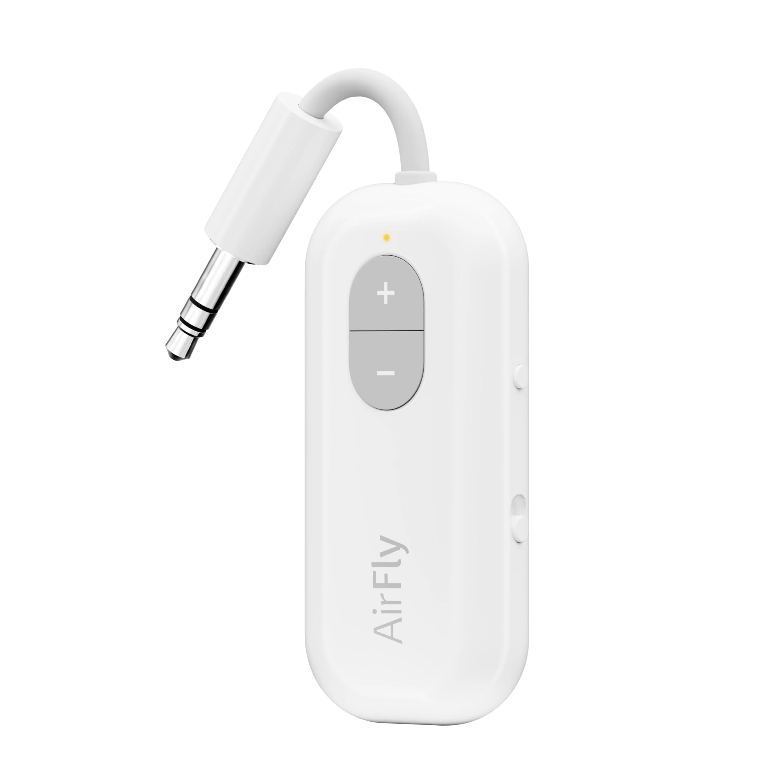Twelve South AirFly SE | Bluetooth Wireless Audio Transmitter Adapter for AirPods/Headphones, 20+ Hr Battery, Works with 3.5mm aux Jacks on Airplanes, TVs, Gym Equipment, and Travel White