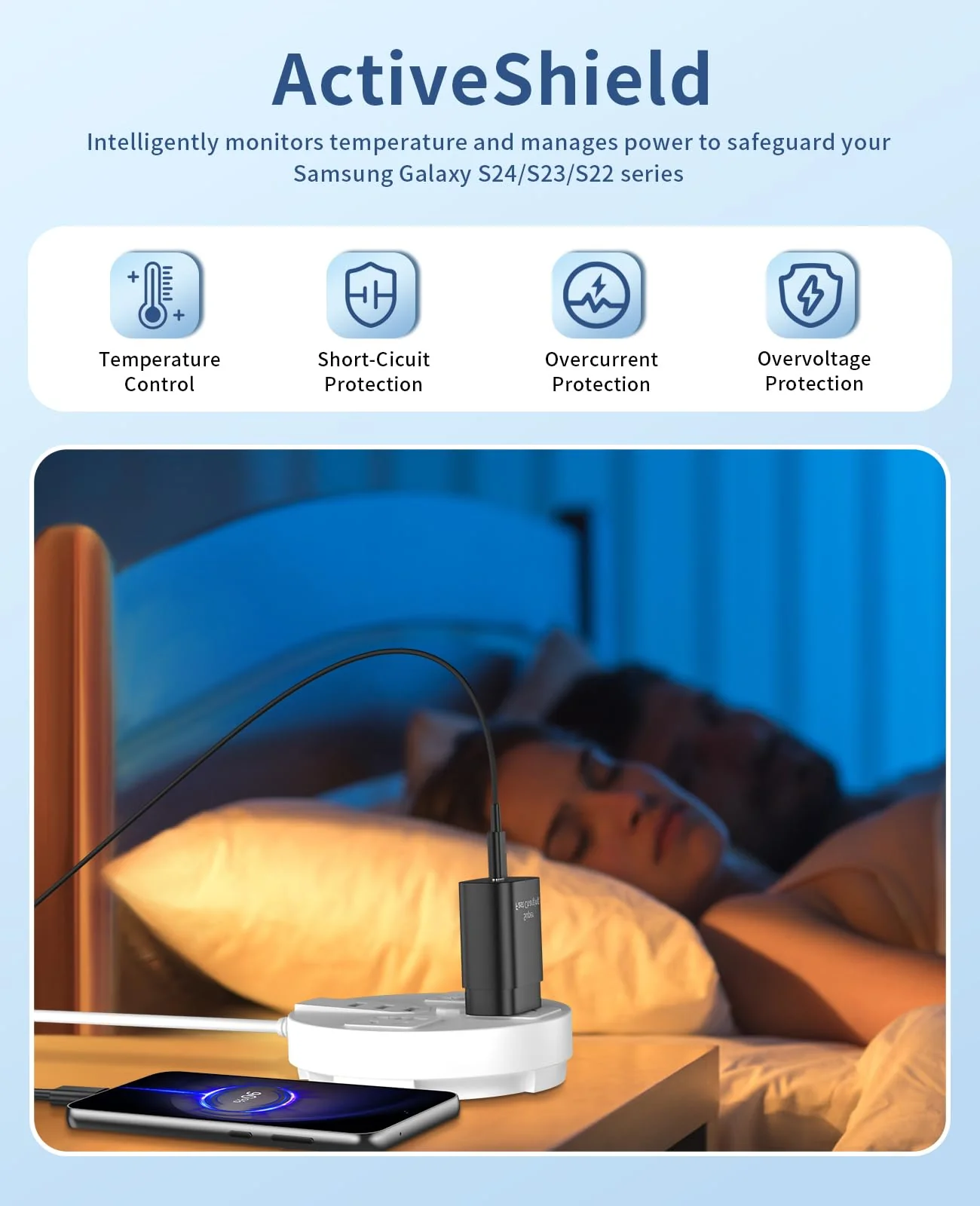 Type C Charger Fast Charging,2Pack 25W Super Fast USB C Charger block with 6Ft USB C Cable Compatible with Samsung Galaxy S24 Ultra/S23/S22/S21/S20/Note 20/10,Pixel 6 5 4 Pro XL/iPhone 15 Series Black - Image 6