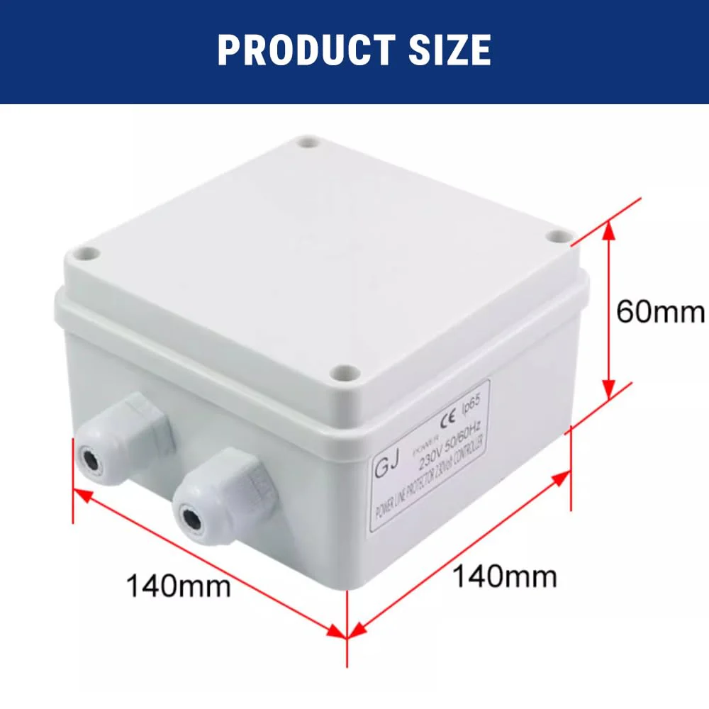 Uadme Single Phase Mains Filter, 230V 10A EMI Filter, Single Phase AC Filter, Waterproof EMI Mains Filter, Stable Conductivity, Interference Free - Image 2
