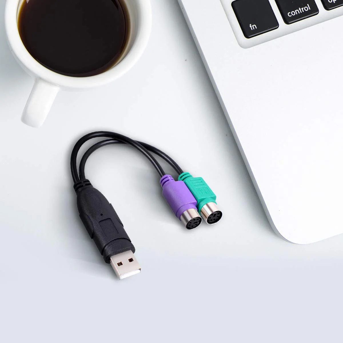 UCEC PS/2 to USB Adapter Converter for PS2 Keyboard Mouse Black PS/2 to USB - Image 8
