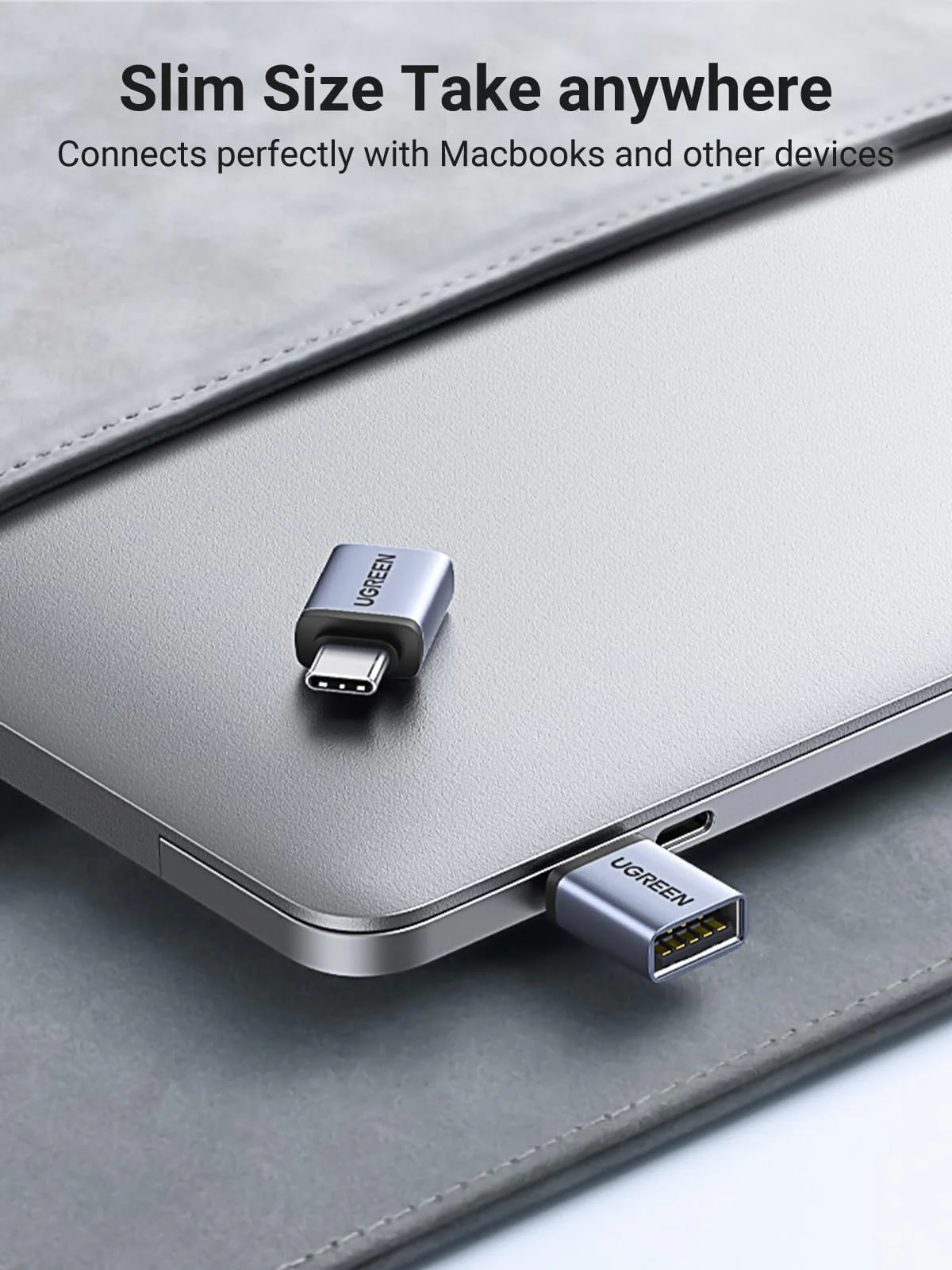 UGREEN USB to USB C Adapter 10Gbps,2 Pack USB C to USB Adapter USB C 3.2 Gen 2 Male to USB A Female Adapter Compatible with iPhone 16 15 Pro/Samsung/MacBook Pro/Air/iPad Pro,Thunderbolt 4/3,Gray Space Gray - Image 7