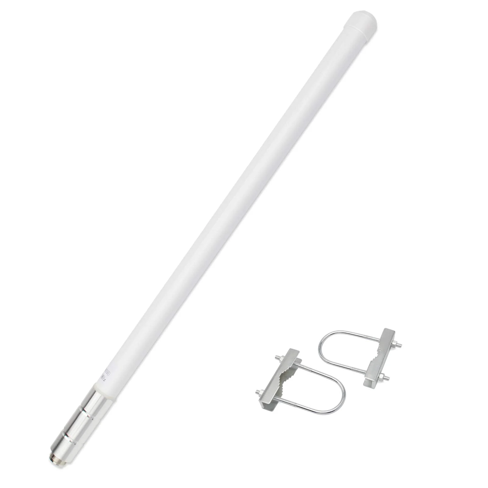 UHF Fiberglass Mobile Radio Antenna,70CM 400-470mhz GMRS Base Antenna 17inch So239 Connector for Ham Radio Device Repeater Mobile Transceiver with Antenna Mount Bracket