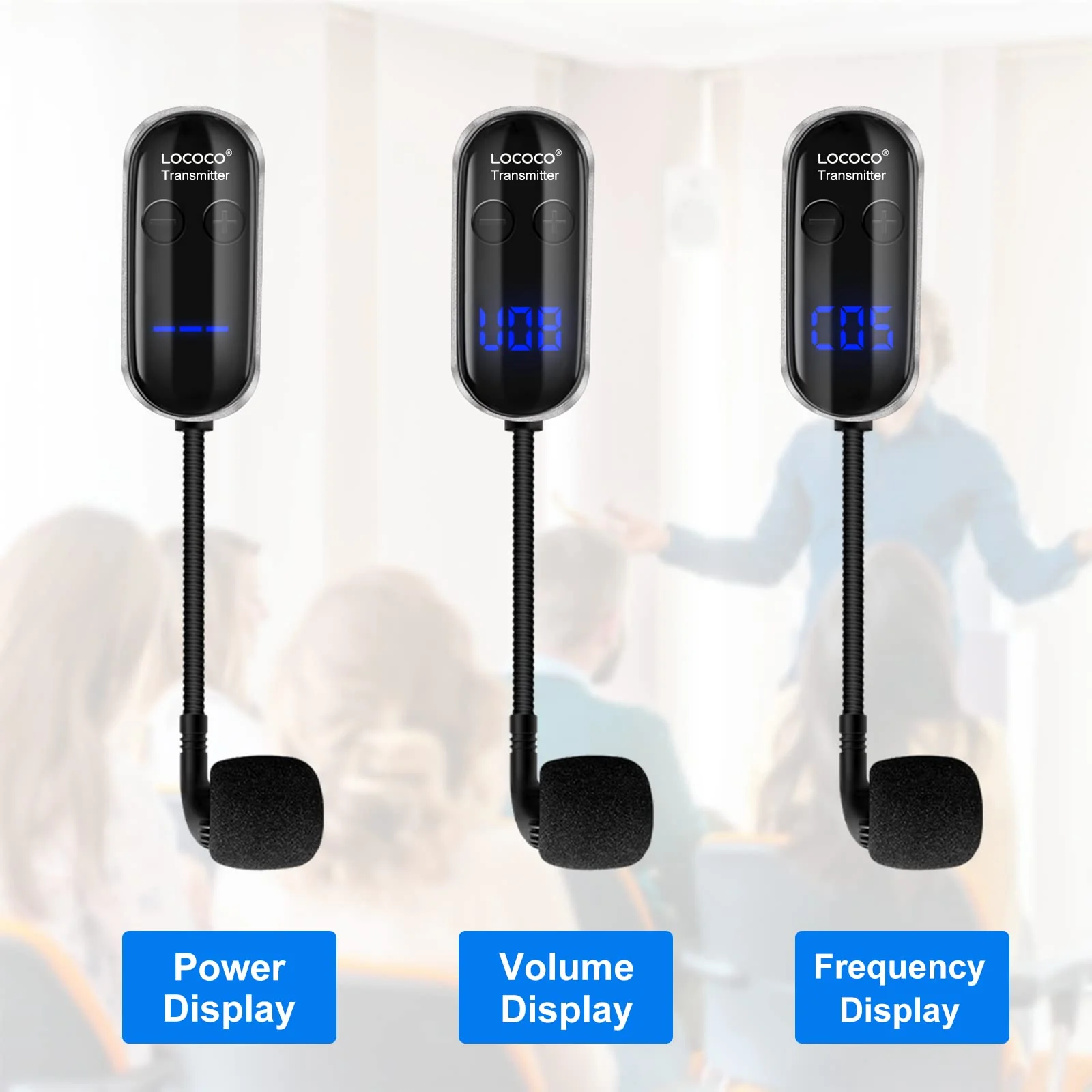 UHF Wireless Headset Microphone System: Mic Headset - LED Digital Display, Head Handheld Mic 2 in 1, Working Time 6H, 165 ft Range Mics for Voice Amplifier, Tour Guide, Teaching, Fitness, PA System Black1 - Image 2