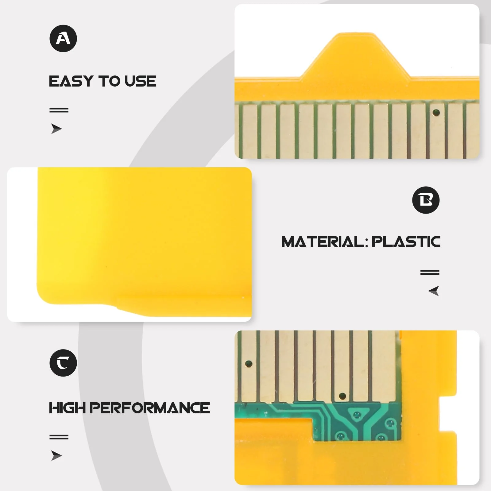 UKCOCO Micro SD Attachment -1 Camera TF to XD Card Insert Adapter Sd Memory Adapter 25 x 25 x 5 mm for Micro SD Micro Yellow - Image 6