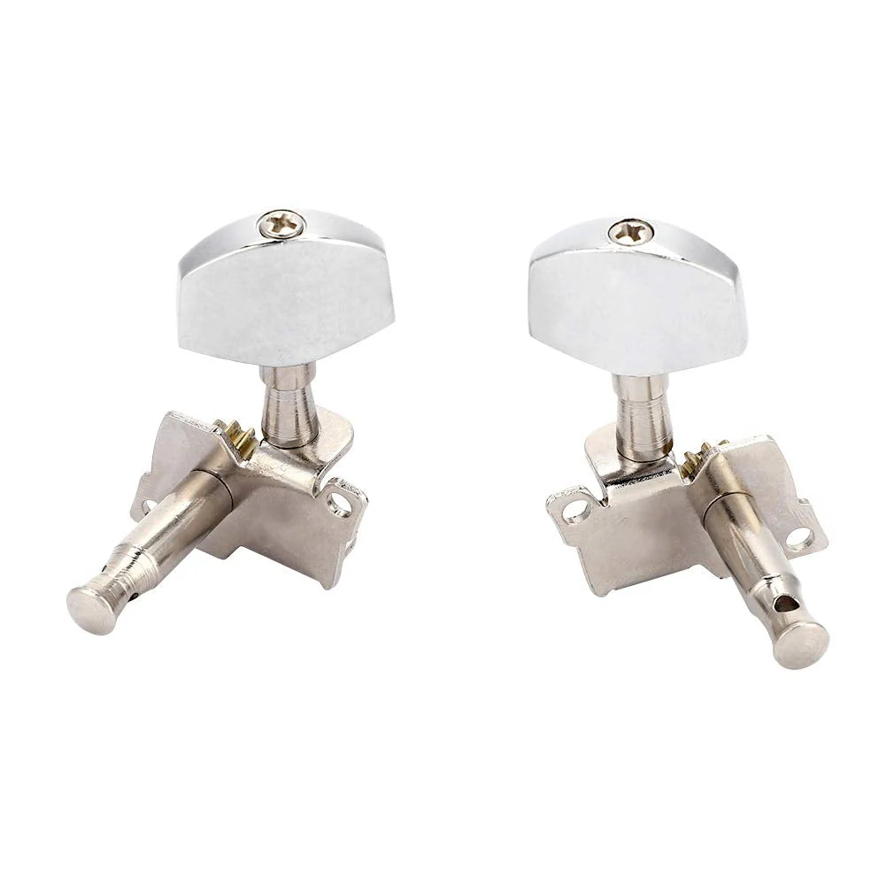 Ukulele Tuning Pegs,2L2R Silver Classical Tuning Pegs Machine Heads Ukulele DIY Parts Playing Accessories - Image 8