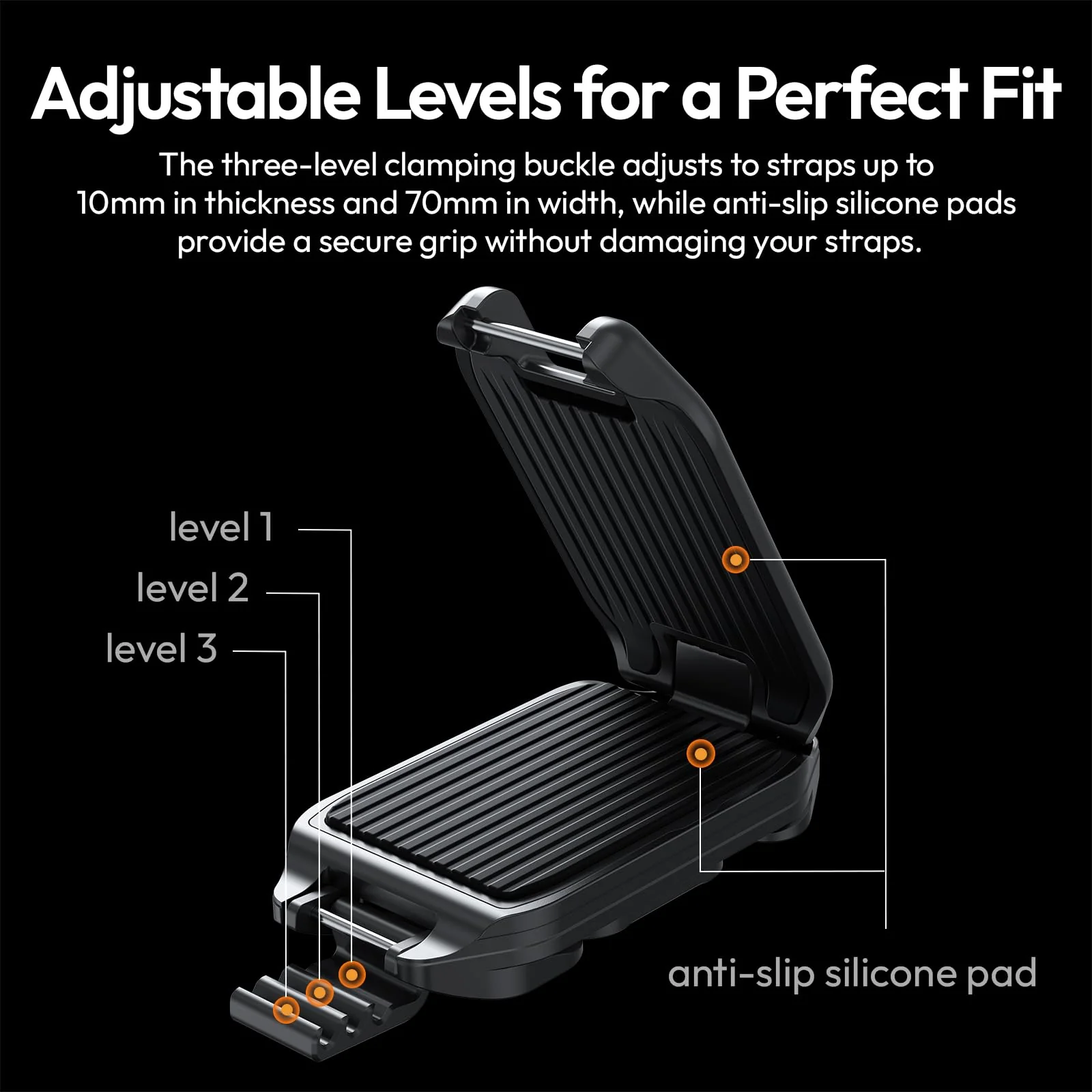 ULANZI Camera Backpack Strap Clip,w Plate Quick Release System, Compatible w Uka QR Plates, for Sony, Nikon, Fuji, DSLR Action Cam Mount, Bearable Load up to 10kg【Not Compatible w F38/Arca System】 - Image 2