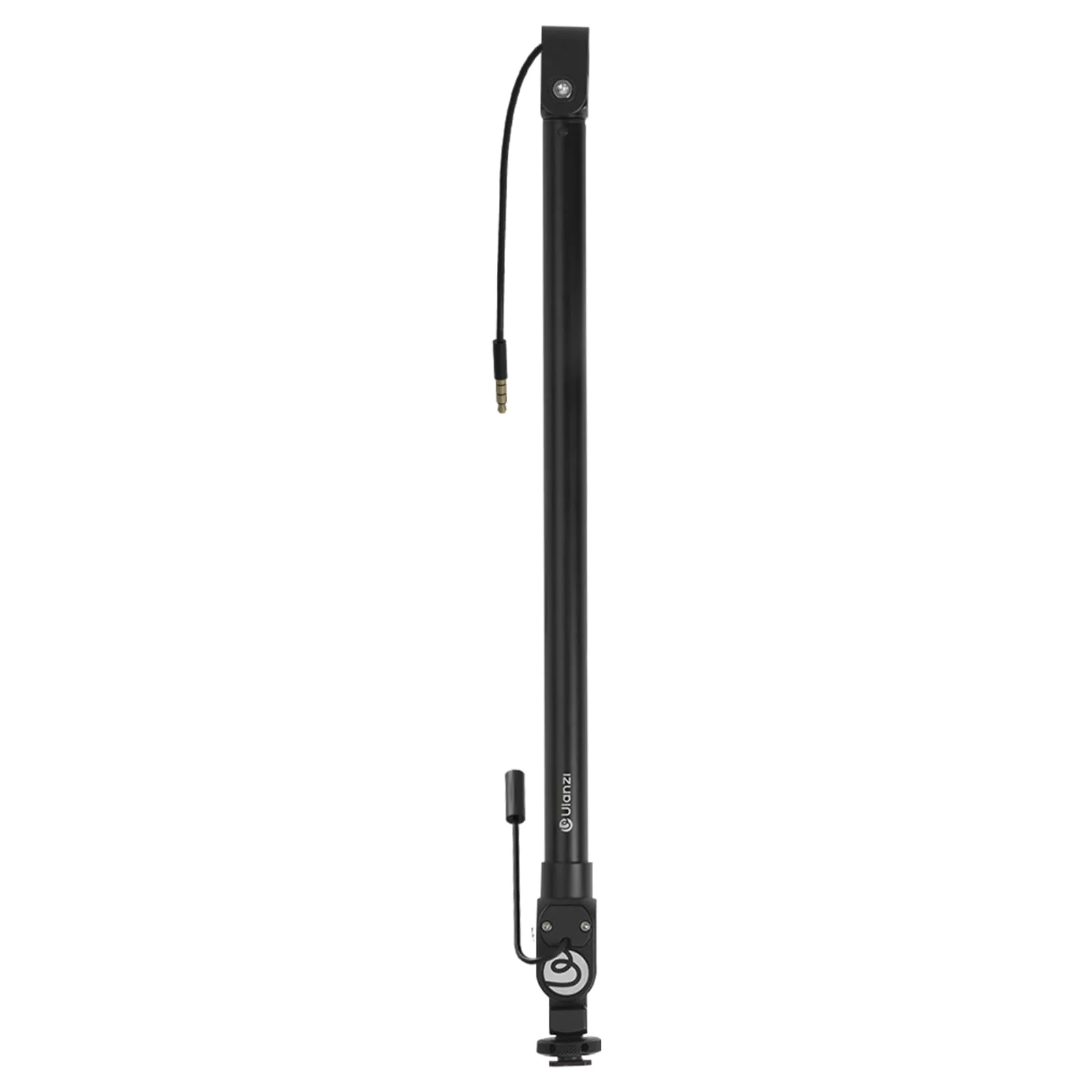 ULANZI ZJ08 Extendable Cold Shoe Mic Arm Pole with Built-in 3.5mm Audio Cable, 3 Section Aluminum Microphone Boom Pole for Cold Shoe Microphones, Angle Length Adjustable, 1KG Max Load - Image 9