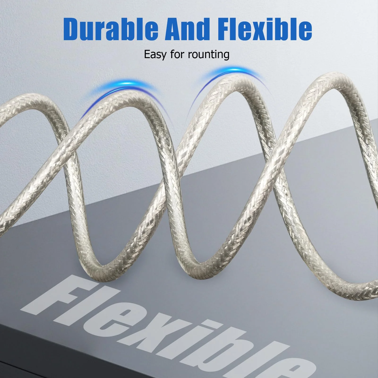 Ullnosoo CB Coax Cable 18ft, CB Radio Antenna Cable RG8X Coaxial Cable with PL-259 Male to FME Female/ PL259 Male Connector, Low Loss for HAM Radio, VHF Radio, Marine Antenna, SWR Meter with FME Adapter - Image 6