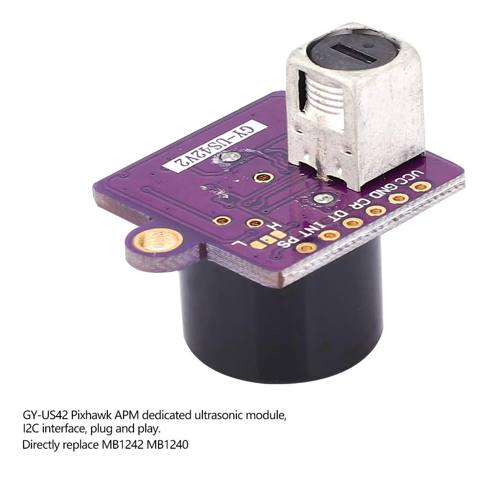 Ultrasonic Distance Measuring Module GY-US42 I2C PIXHAWK I2C Interface 20 cm - 7.2 m (2019+) - Image 8