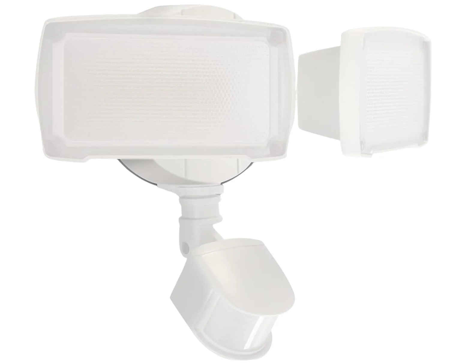 UME 19W LED Security Lights Motion Sensor Light Outdoor, 2000LM Motion Flood Light, 5000K, IP65 Waterproof, 2 Adjustable Head Motion Detector Security Light for Exterior,Outside,Garage,Yard(White) 1pack White