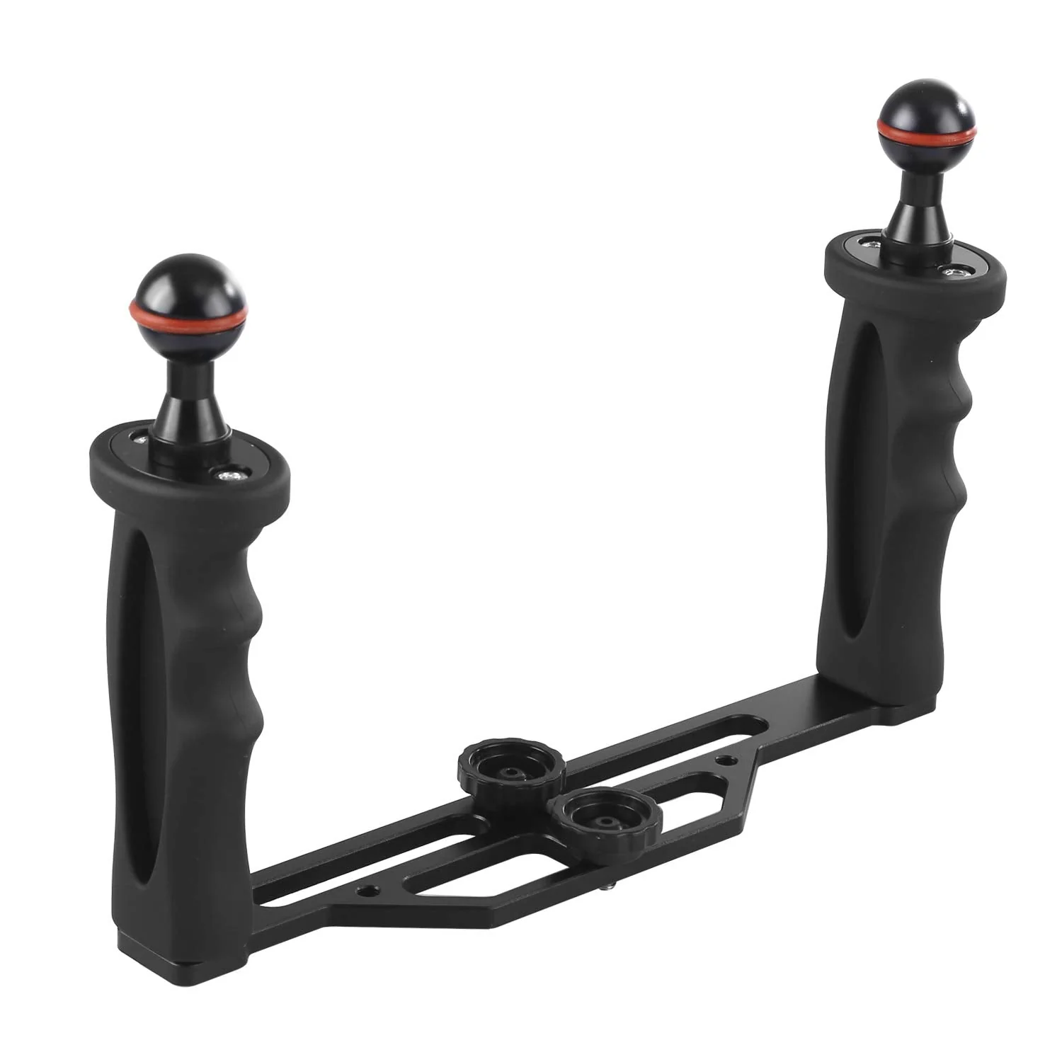 Underwater Video Light Stabilizer Tray, Lightweight Aluminium Tray for GoPro OSMO and Any Other Camera with 1/4 inch Screw Hole B Version