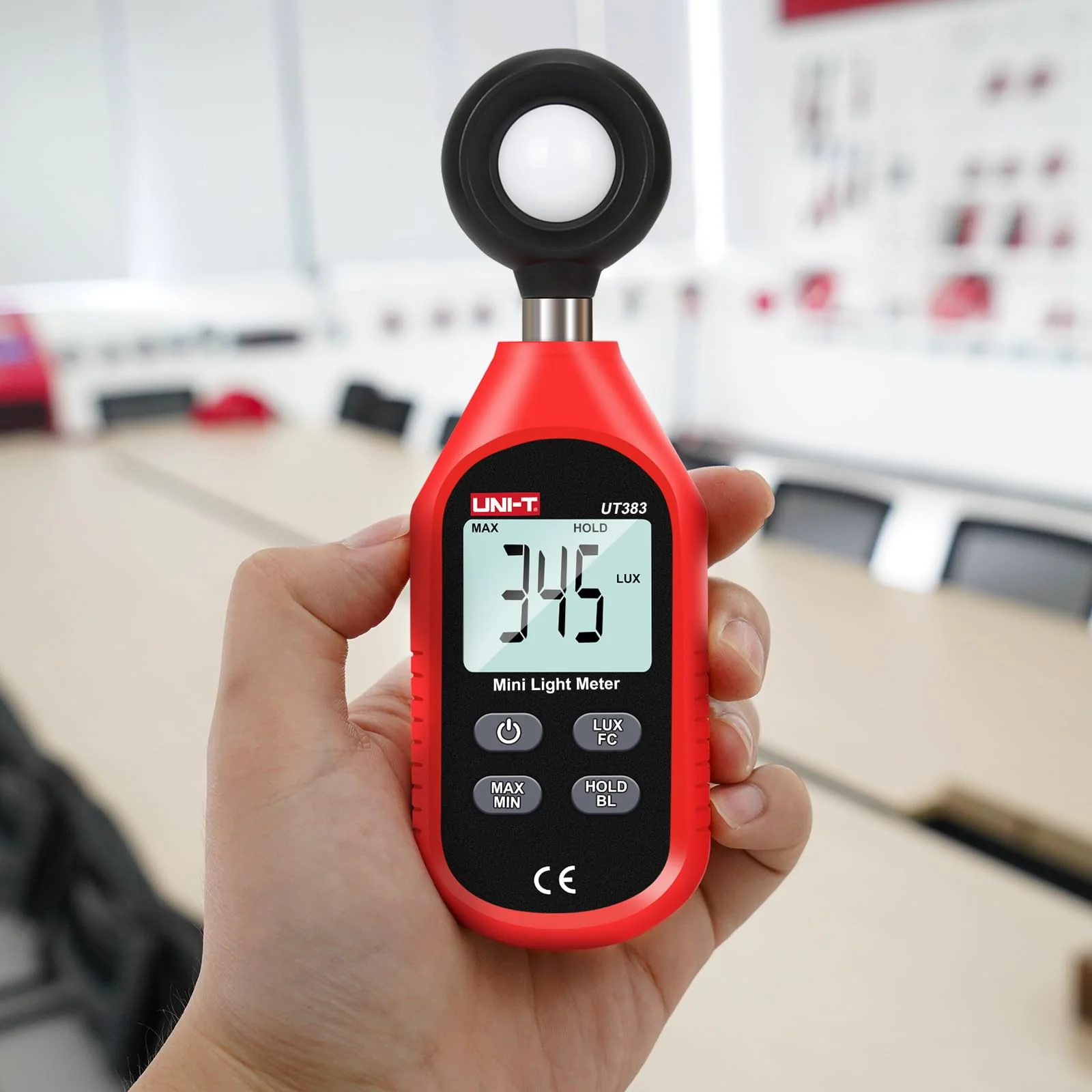 UNI-T UT383 Light Meter Lux Meter Lumens Digital Illuminance Meter 0~199,900 Lux (0~18,500 FC) Foot Candles Luxmeter for Film Photography Plants Photometer Lighting Intensity Brightness Measurement - Image 6