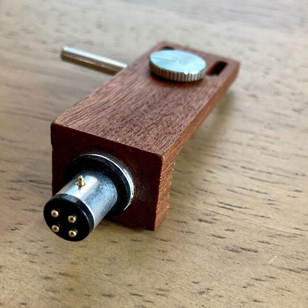 Universal Sapele Wood Cartridge Turntable Headshell w/OFC Lead Wire - Image 6
