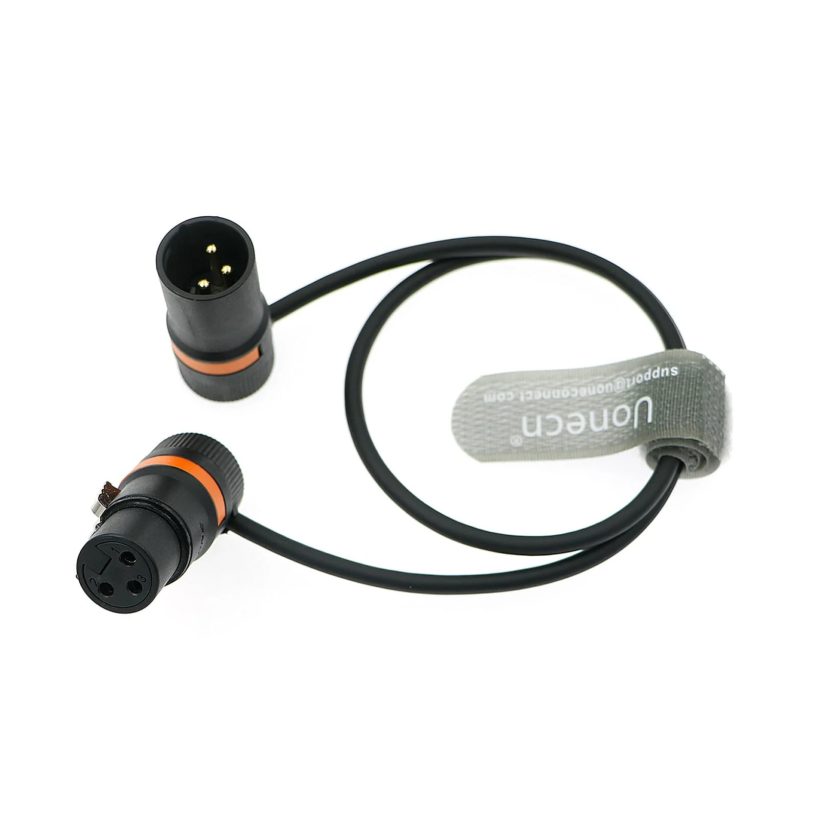 Uonecn Rotatable Audio Cable Low Profile 3 Pin XLR Male to Female Cable for Microphone, Camera, Mixer, Recorder 45 cm Rotatable XLR 100° 45cm/18inch