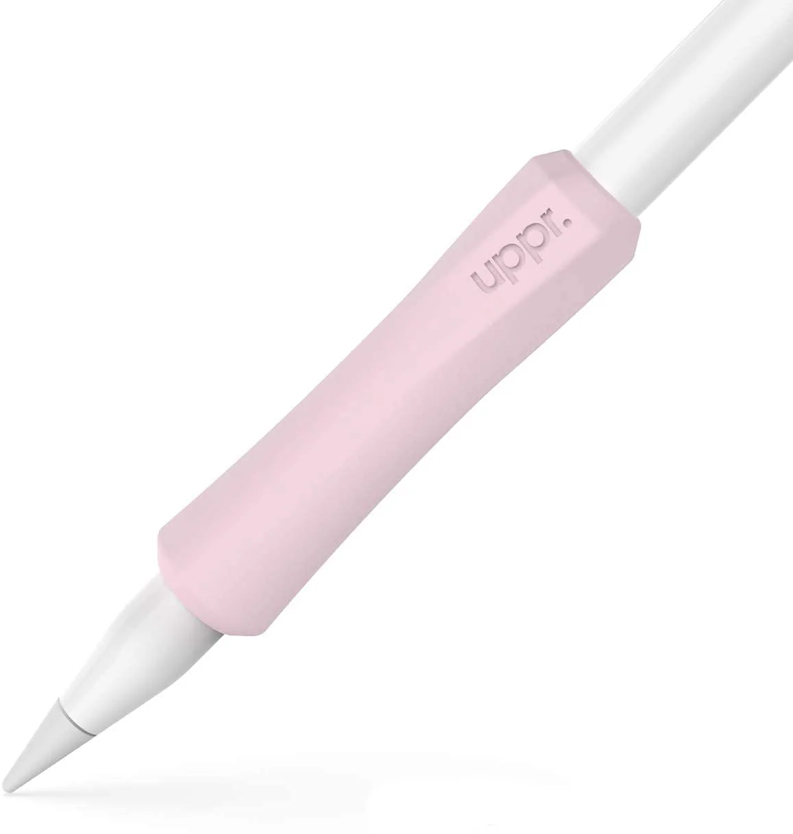 UPPERCASE Designs NimbleGrip Premium Silicone Ergonomic Comfort Grip Holder, Dual Sided Design, Compatible with Apple Pencil Pro, USB-C, 2nd Generation, 1st Generation (1 Pack, Pink) 1 Pack