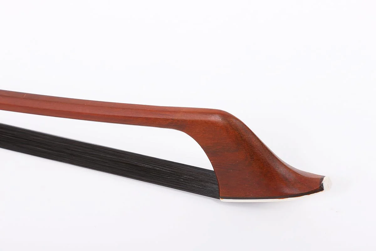 Upright Double Bass German Bow 3/4 size Powerful Sound Black Natural Mongolia Horse Hair Brazilwood stick Well balance Ebony frog Nice shell inlay(black hair) black hair - Image 4