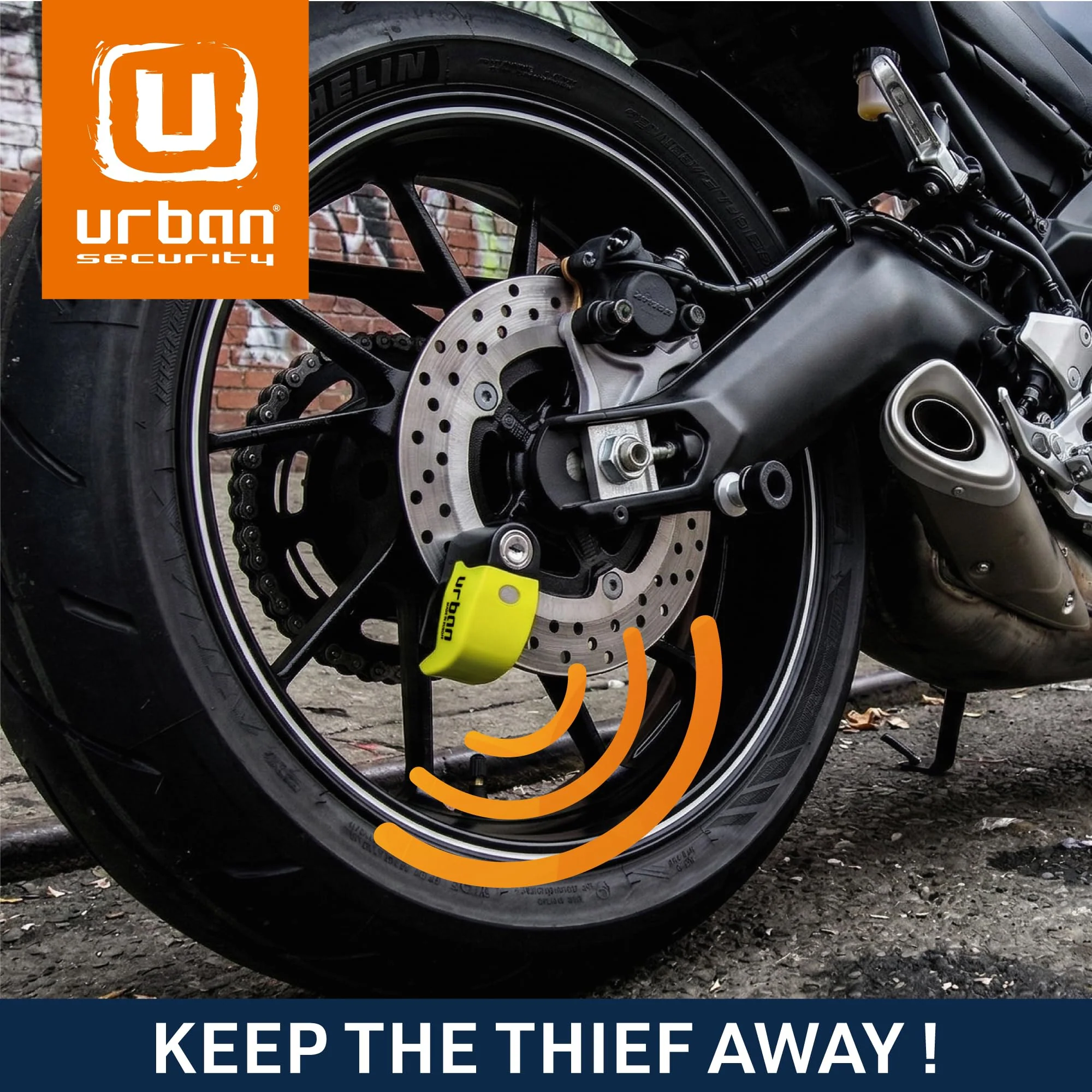 URBAN UR6 Hi-Tech Motorcycle Disc Lock with Smart Alarm | Best Value | 120dB, LED, Warning, A+ Sensitivity, Truly Waterproof, Long-Life CR2 Battery, Carried Locked, Bike Anti Theft Wheel Brake Locks Other - Image 11