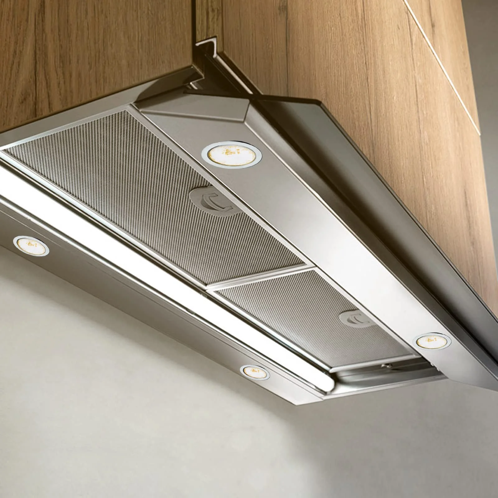 URing Set of 3 LED Recessed Spotlights 12 V 3000 K Warm White 3.5 W, Flat 12 V 300 LM Bore Hole 55-58 mm and 15 mm, Dimmable Furniture Recessed Spotlights, LED Spot 12 V with 2 m Cable, Nickel 3000K WarmweiĆ - Image 6
