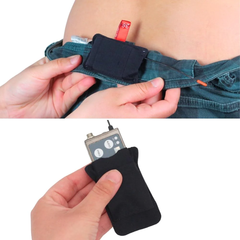 URSA Belt Pouch with Clips - Versatile Rigging for Wireless Transmitters (Black, Mini) Black