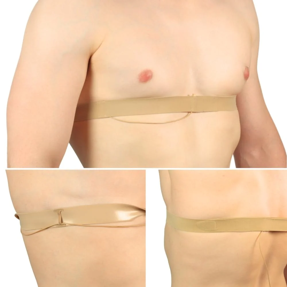 URSA Chest Straps: Low-Profile, Soft, Stretchy & Breathable Transmitter Straps for Location Sound, Theatre, Wedding Shoots & More (Beige) Beige - Image 3