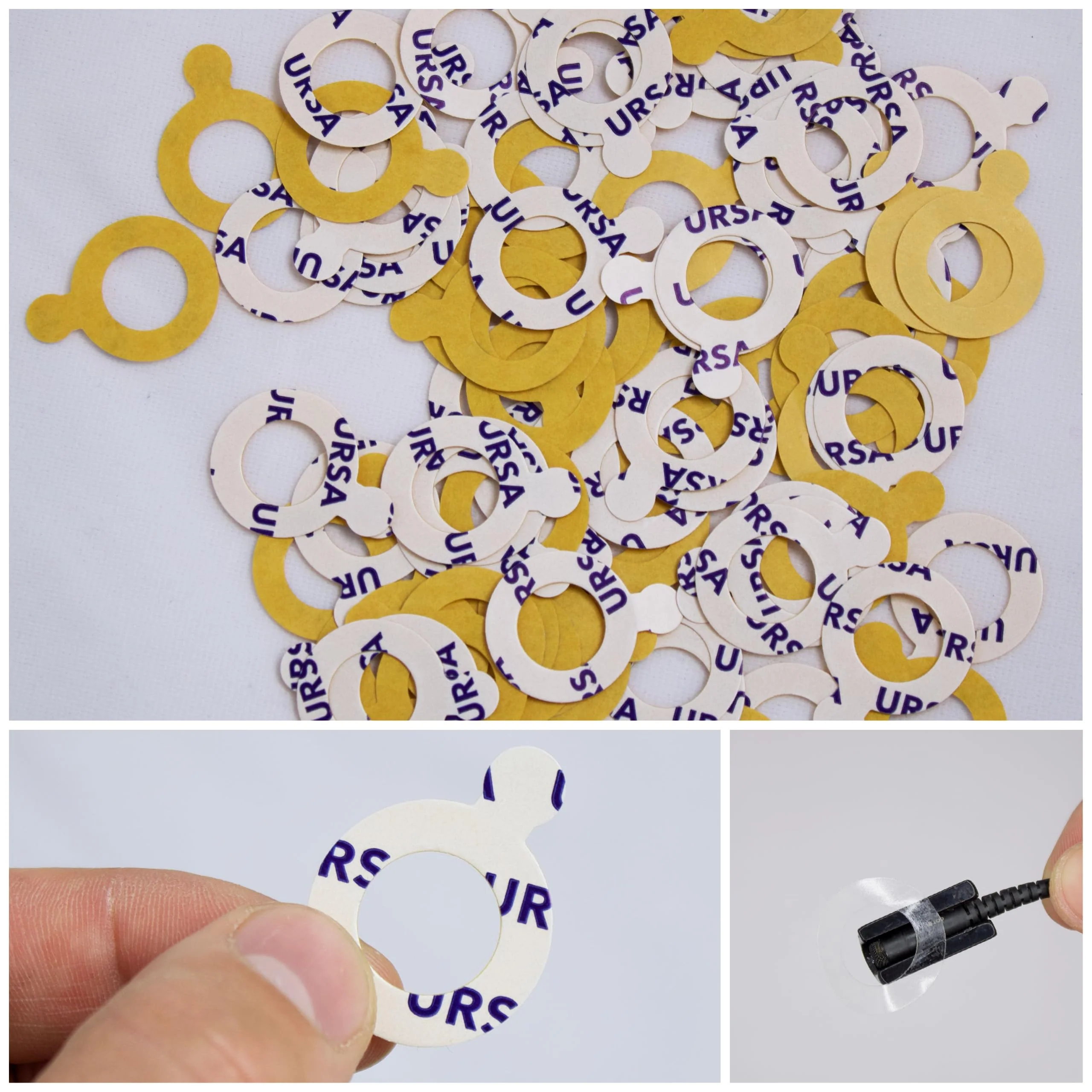 URSA Sticky Zeros: Ultra Thin Lavalier Stickies Pack of 90 24mm Microphone Stickies with 14mm Hole - Compatible with Most Lavalier Microphones & Mounts - Image 7