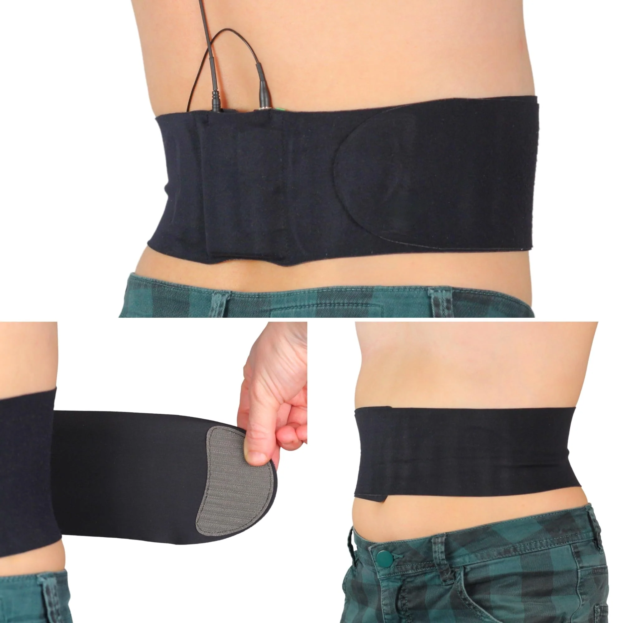 URSA Waist Strap - Ultra Slim, Breathable & Stretchy Microphone Transmitter Straps. Compatible with Most Transmitter/Receivers (Black, Large Waist - Big Pouch) - Image 2