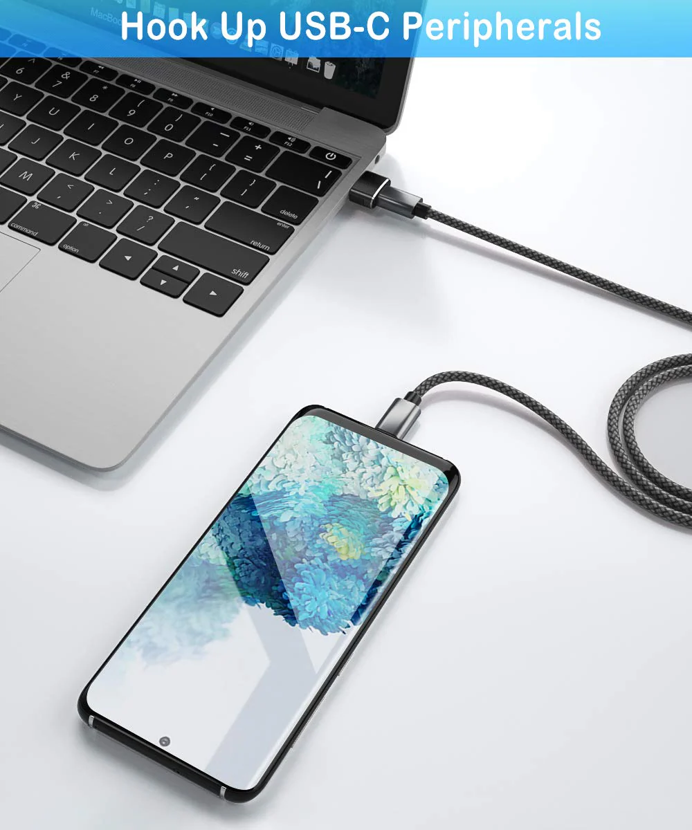 USB C Female to USB Male Adapter 4Pack,Type A Power Charger Cable Connector for iPhone 11 12 Pro Max Mini,XR SE,Airpods iPad 8 Air 4,Samsung Galaxy Note 10 20 S20 Plus S21 21 Ultra,Google Pixel,13,Car Black - Image 3