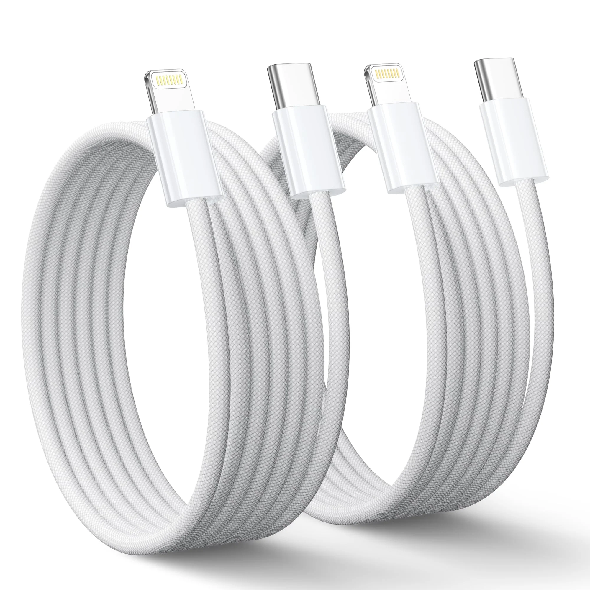 USB C Lightning Cable 1 m 2 Pack, [Apple MFi Certified] Original Charging Cable iPhone Power Delivery iPhone Charging Cable USB C for iPhone 14 13 12 11 Pro Max XS XR X 8 Plus 8 SE2020 1 m + 1 m White