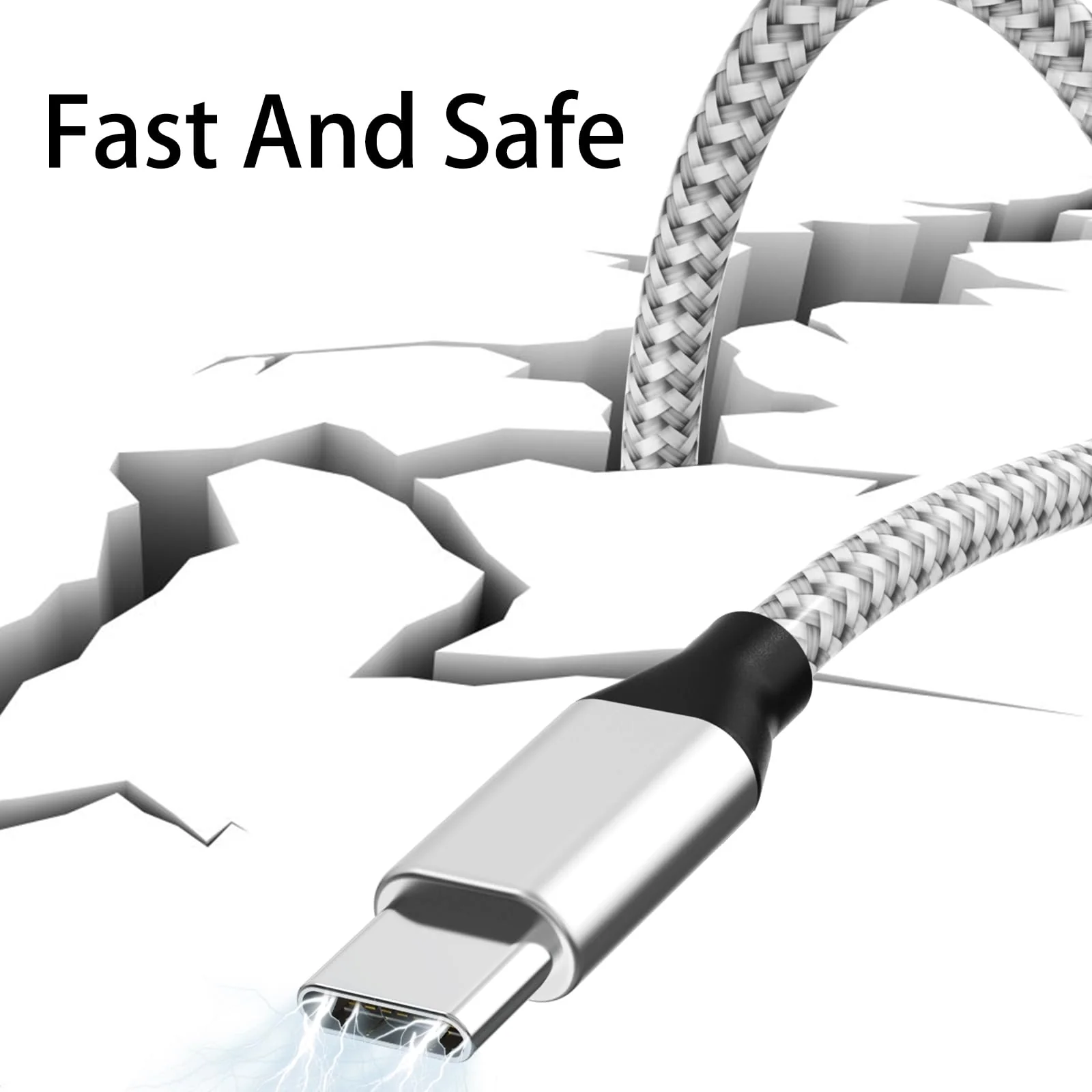 USB C to USB C Cable Nylon Braided 60W 3/3/6/6/10 FT USB Type C Fast Charging Cable for iPhone 15/15 Plus/15 Pro Max, MacBook Pro, iPad Pro Air, Samsung S24/S24 Ultra/S23 - Image 3