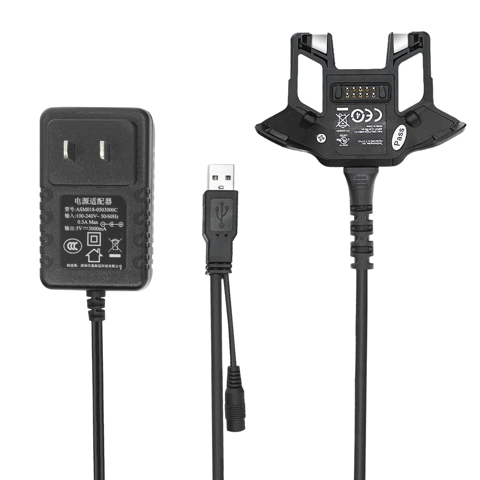 USB Charger Cable and Adapter for Zebra Symbol TC70 TC70X TC72 TC75 TC75X TC77,5V/3A Super Fast Charger(CBL-TC7X-SERL1-01),PDA Handheld Barcode Touch Mobile Computer Accessories,Scanner Charger