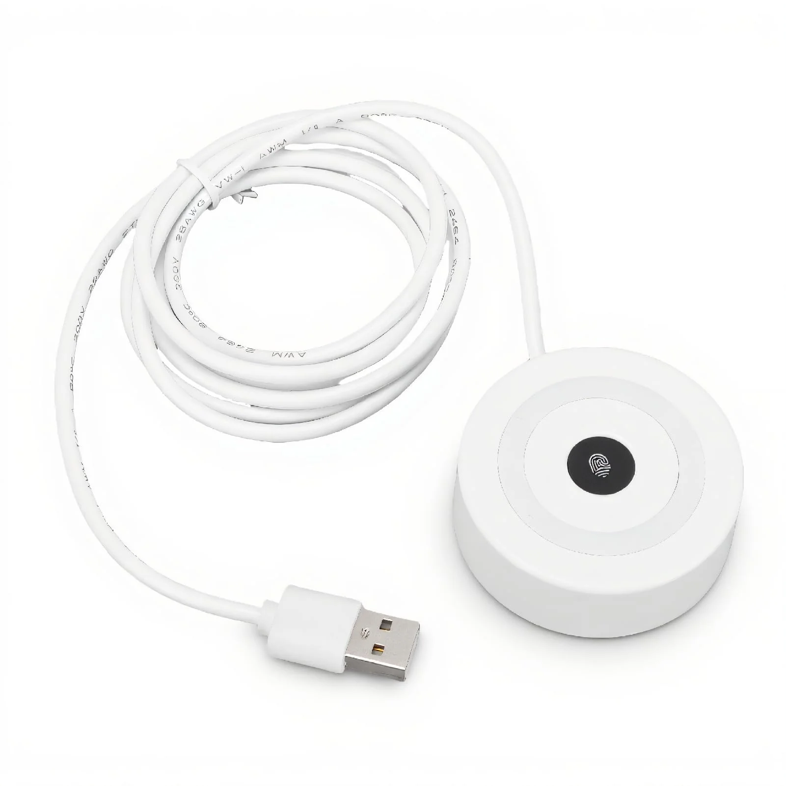 USB Fingerprint Reader, Portable USB Mini Fingerprint Scanner, 360 Degree Touch Speedy Matching, Support for windows10 11 PC Laptop Non Password Login