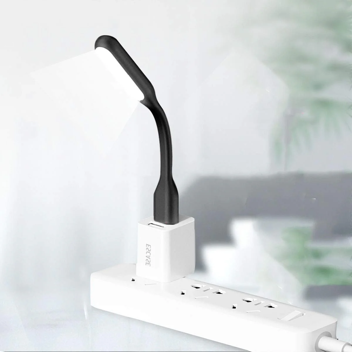 USB LED Light Lamp for Power Bank, Portable Eye Care Mini Night Light with Flexible Arm, USB Gooseneck Reading Lamps Book Light,Compatible for Desktop, Notebook Laptop (10-White) 10PCS-White - Image 4