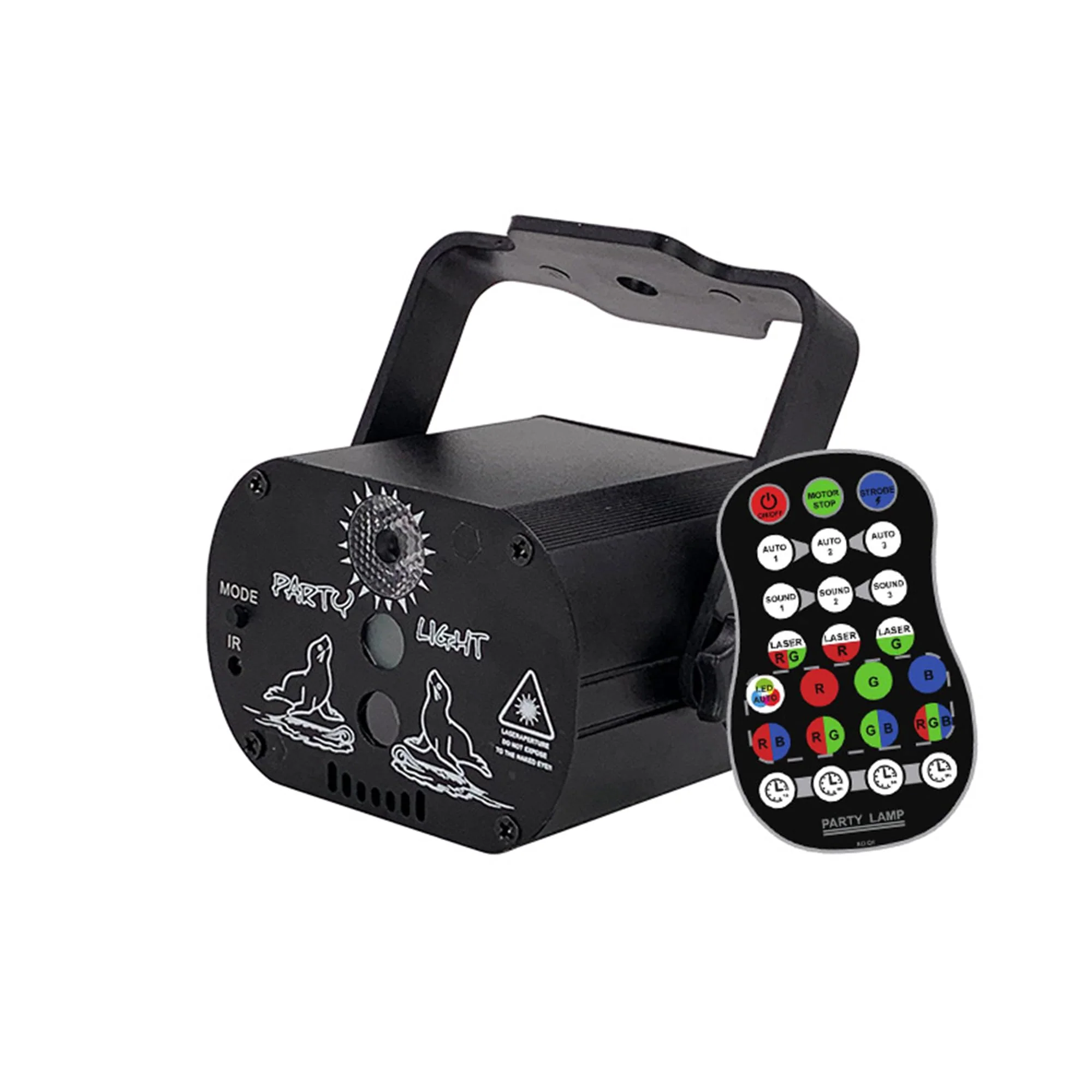USB-Powered 60-Patterns 240 Conbination Effects Stage Light Party Light UV & RGB Backlight Remote Control for Indoor Events, Birthdays, Halloween, Karaoke, Club, and KTV (R60) - Image 8
