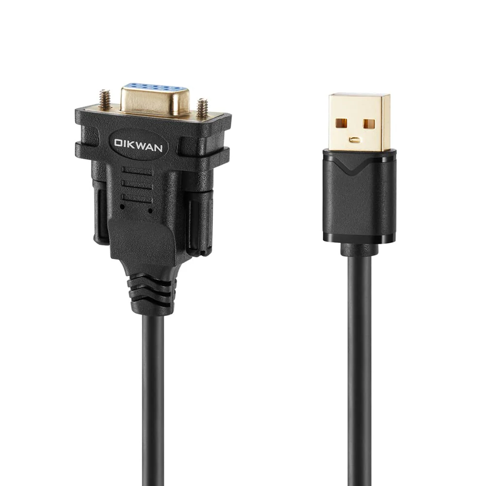USB to RS232 DB9 Serial Cable Female Converter Adapter with FTDI Chipset for Windows 11,10, 8.1, 8, 7, Vista, XP, 2000, Linux and Mac OS X 10.6 (10ft) 10FT RS-232 DB9 Female to USB - Image 9