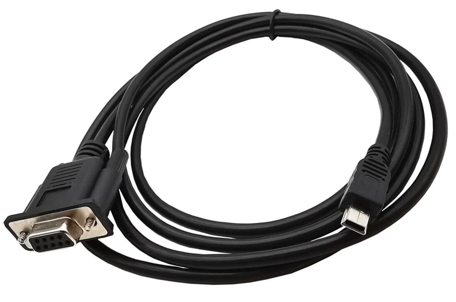 USB to RS232 Serial Adapter, USB Mini 5 Pin Male to DB9 9 Pin Female Serial Converter Cable 1.8M/6Feet (Mini USB to RS232 Serial) mini USB to RS232 Serial - Image 2
