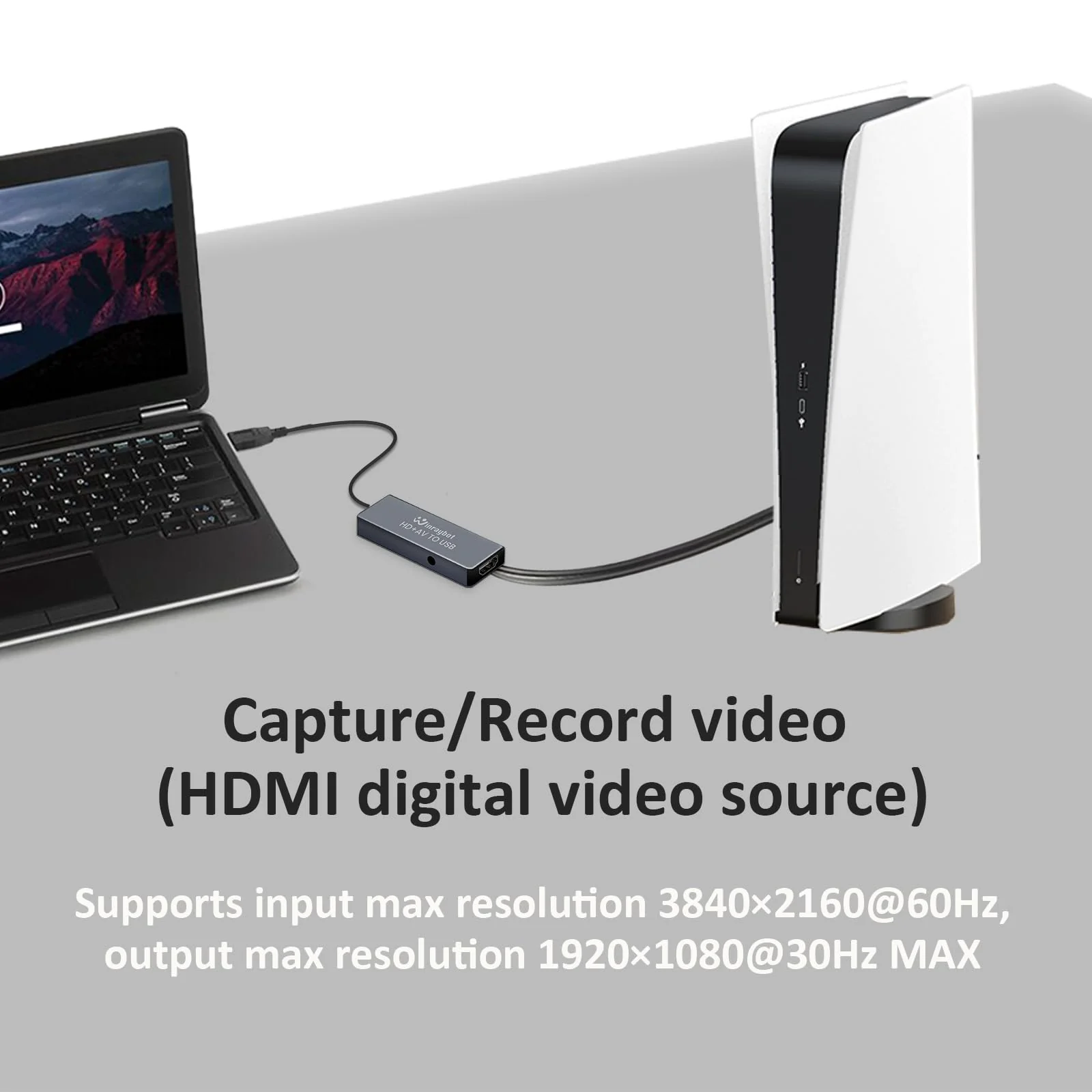 USB Video Capture Card for VHS/HDMI/AV/RCA - Analog to Digital Video Converter - VHS to Digital/USB/RCA Converter - Compatible with Mac/Windows/Linux USB Video Capture Card - Image 4