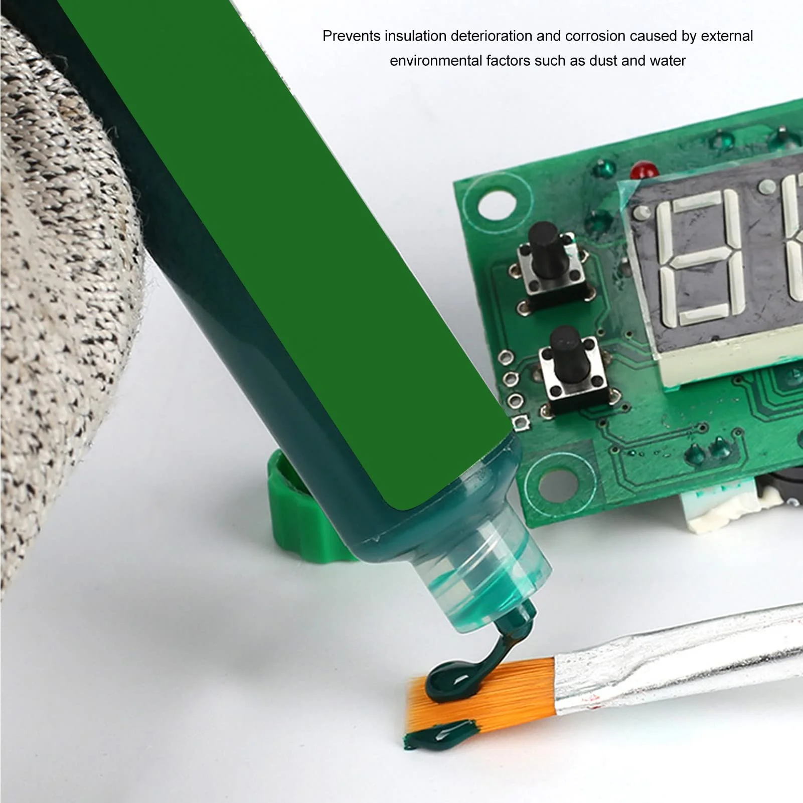 UV Solder Stop Paint, Pack of 6 10 cc UV Hardening Soldering Ink Soldering Masks Ink, Solder Mask Ink UV-Hardening Soldering Mask Ink UV-Hardening Pcb Bga Soldering Resistance Ink Prevents Corrosive - Image 4