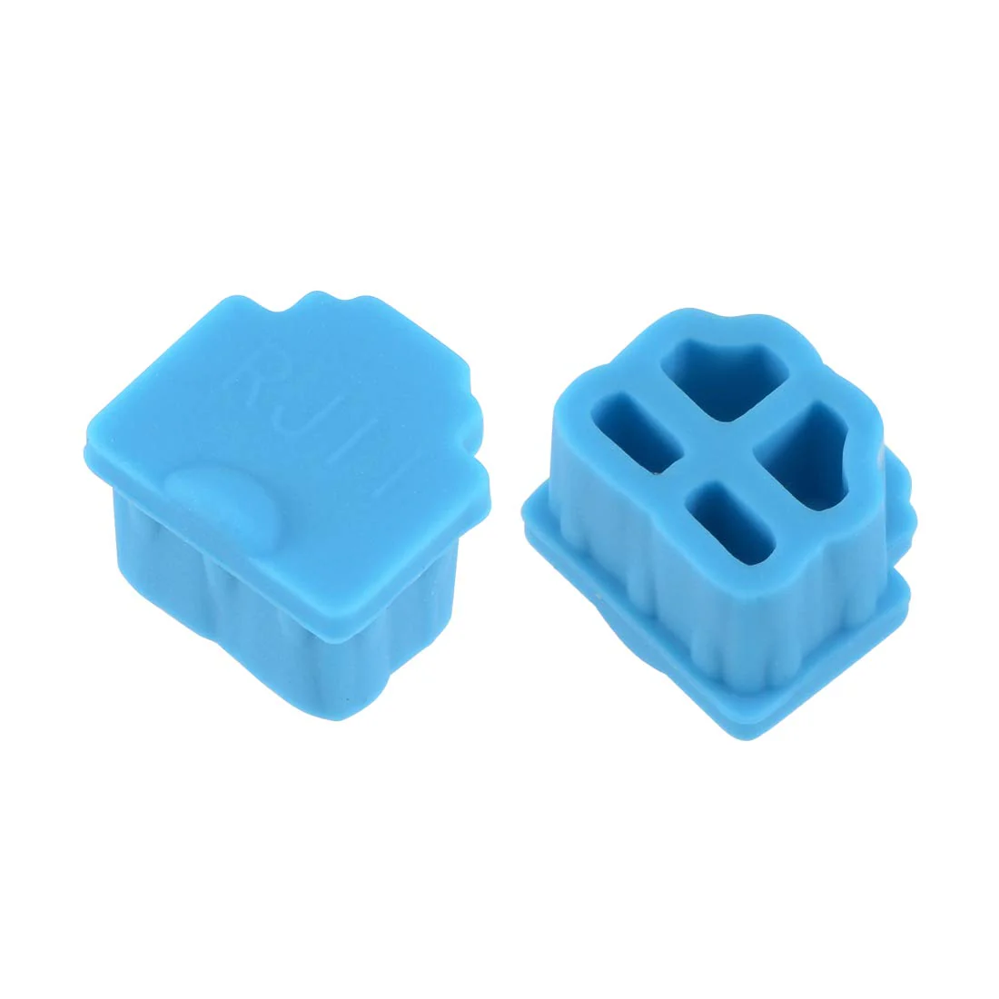 uxcell 20pcs RJ11 Silicone Protector Telephone Modular Port Anti Dust Cap Cover, Blue