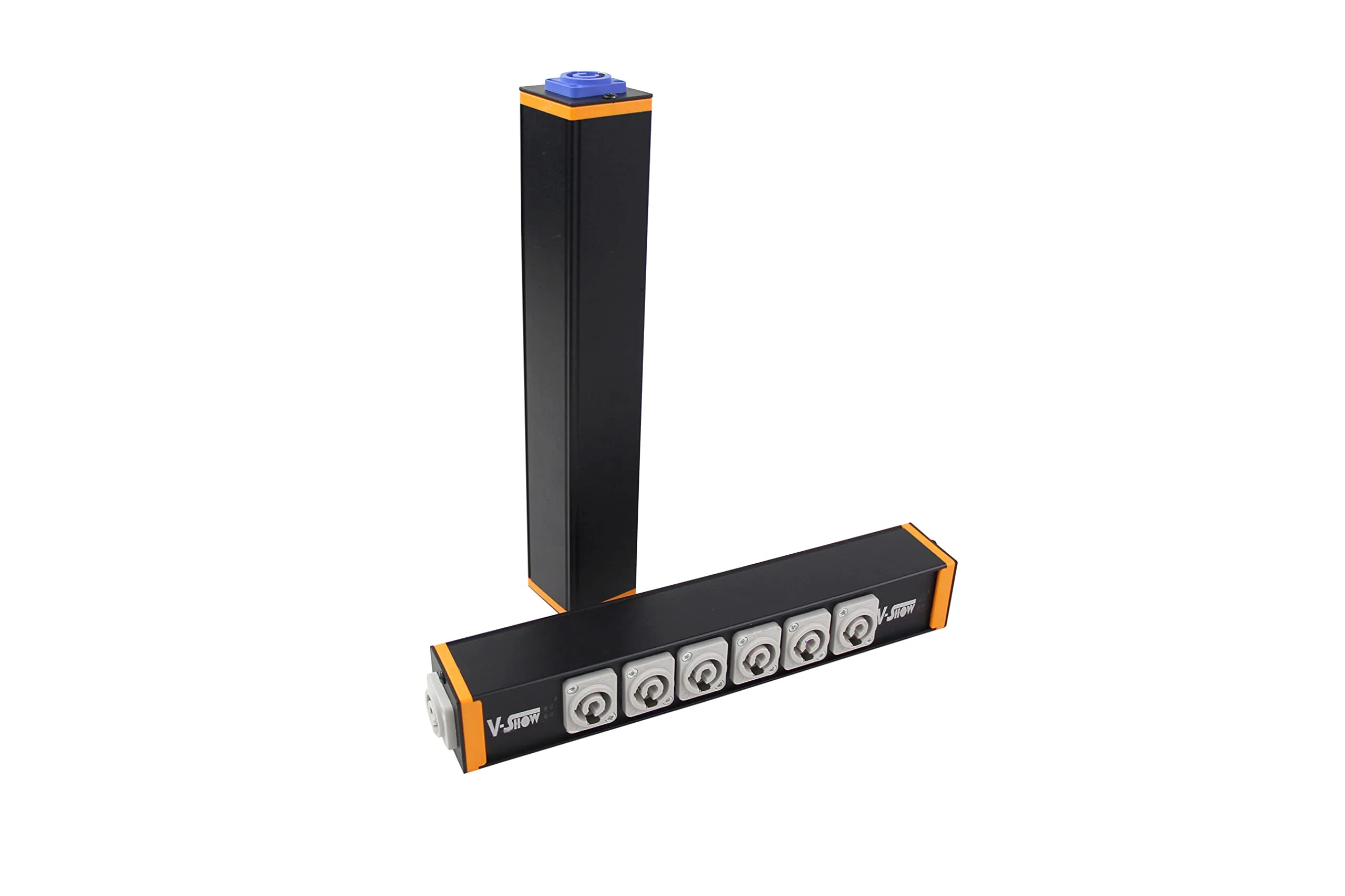 V-Show 6 Port Powercon Power Distribution Output Box, Black Stage Light Accessory (1pc PPB06 - Image 4