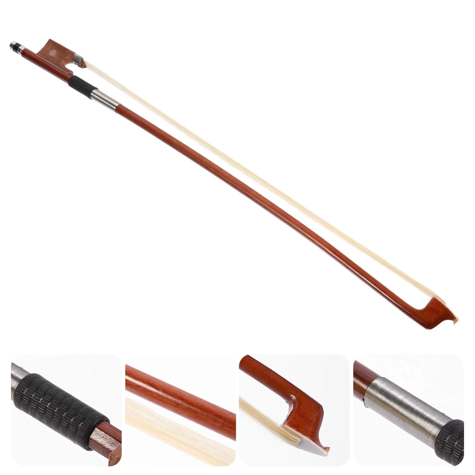 Vaguelly 1/10 Violin Bow With Horse Hair Light Weight Student Practice Violin Bow(Random Color) 45cm(1/10) - Image 8